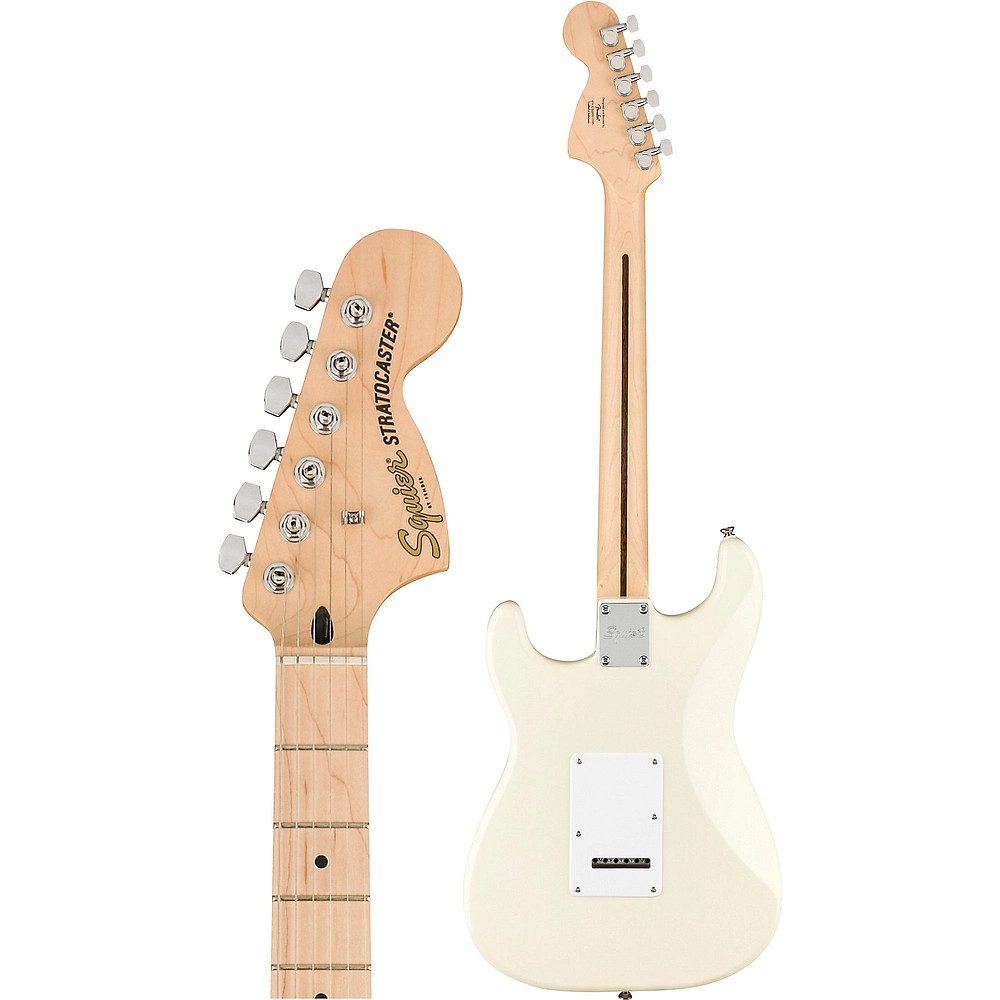 Squier Affinity Series Stratocaster Maple Fingerboard Guitar Olympic White