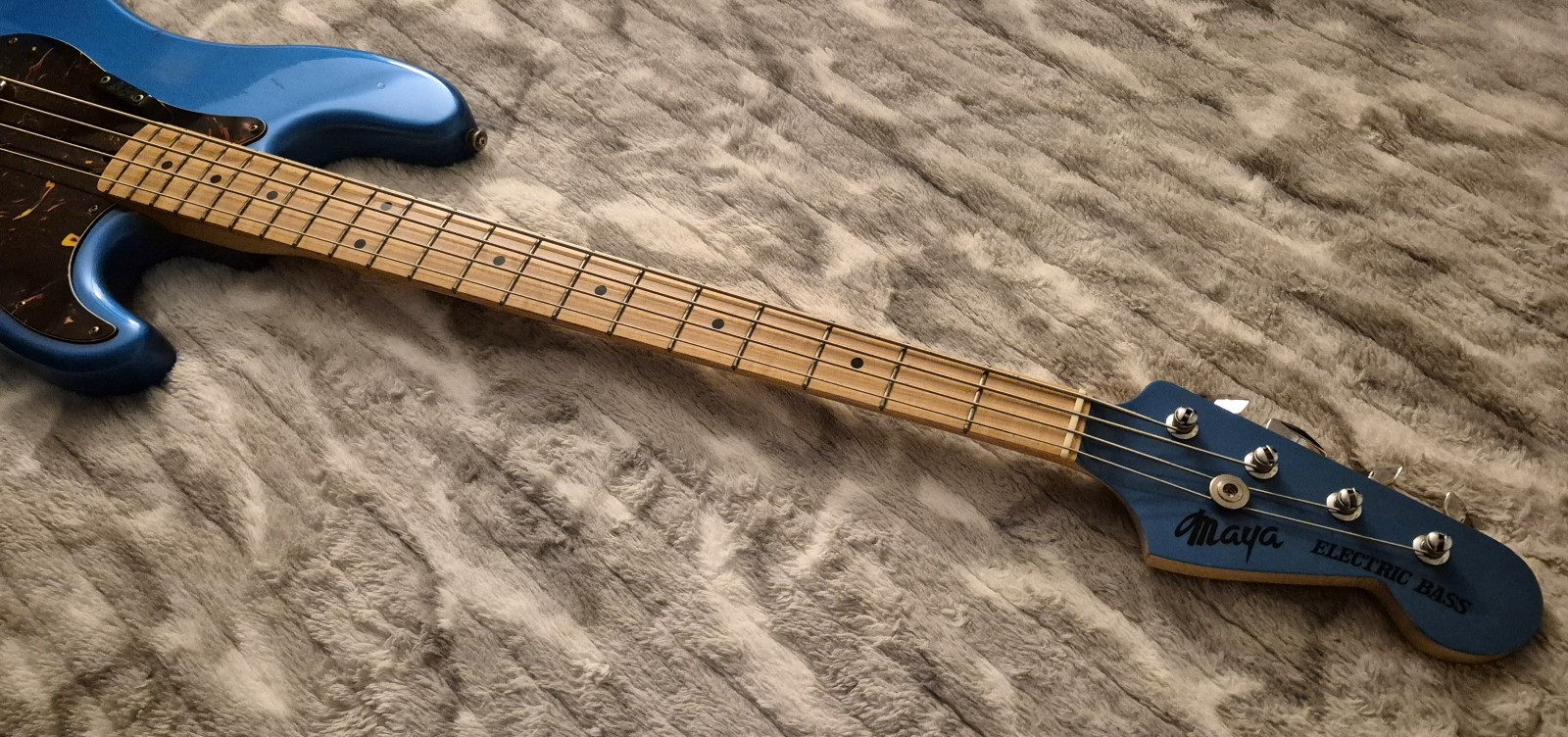 Maya Telecaster Bass – Vintage ’70s Japan – Lipstick Pickup – Blue – MIJ P-Bass