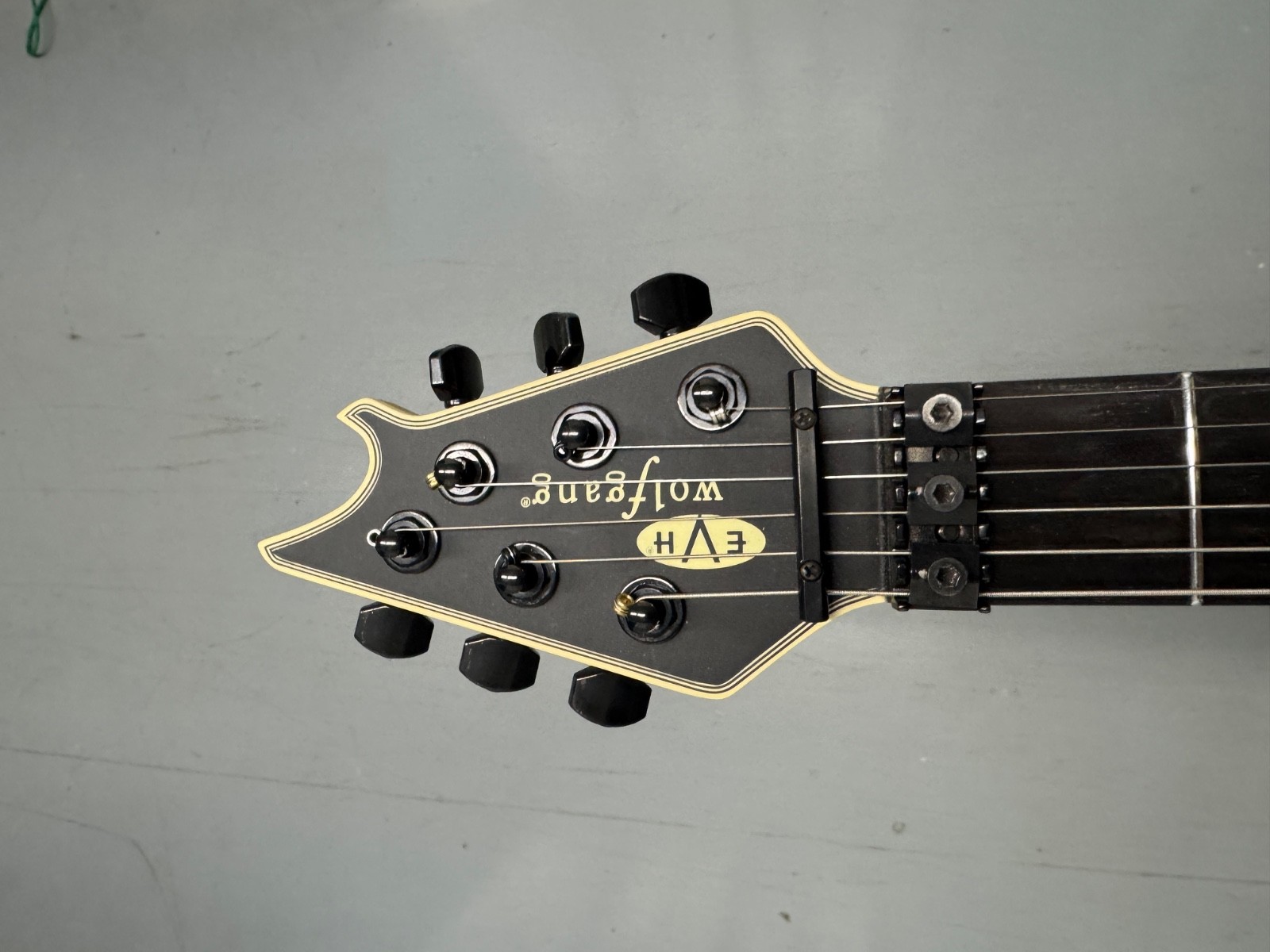 EVH Wolfgang USA Signature Black Stealth Satin / Ebony (Three Finish Cracks)