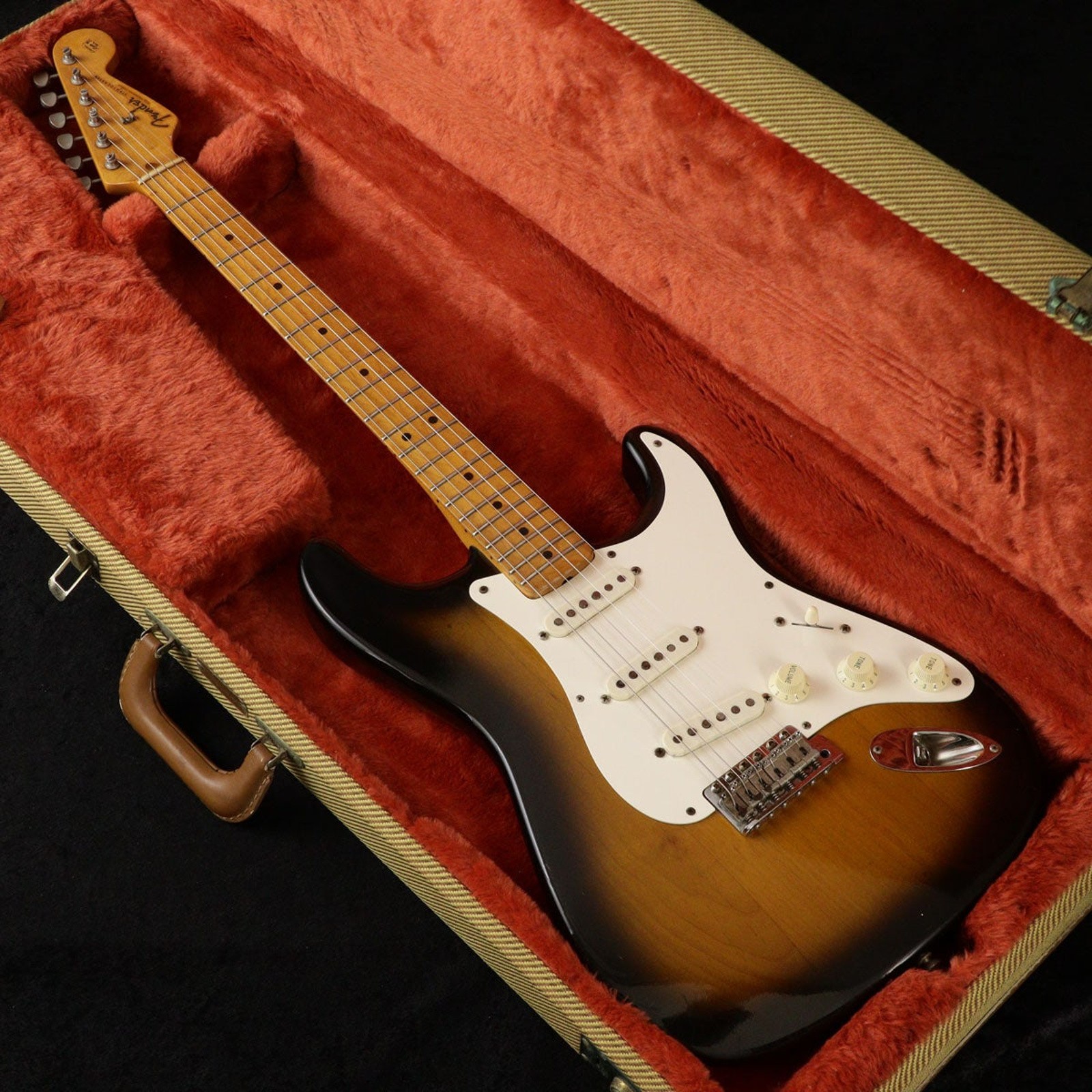 Fender USA US Vintage 57 Stratocaster 2Tone Sunburst Used 1988 Alder w/Hard Case