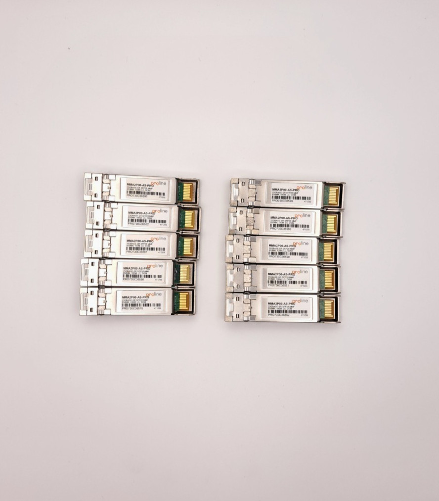 Lot of 10 Mellanox MMA2P00-AS MMA2P00 25GBase SR SFP28 850nm Proline