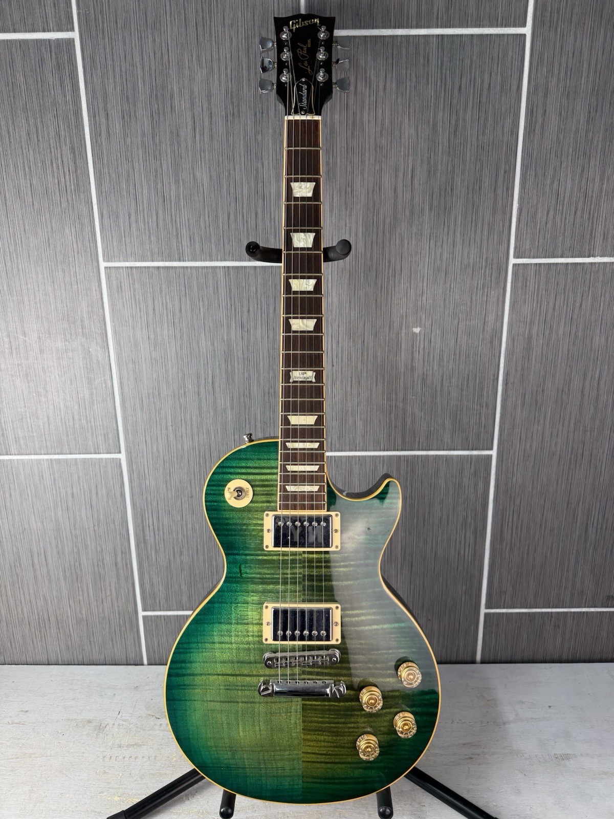 2014 Gibson Les Paul Traditional 120th Anniversary Ocean Blue Flame Top w/ Case