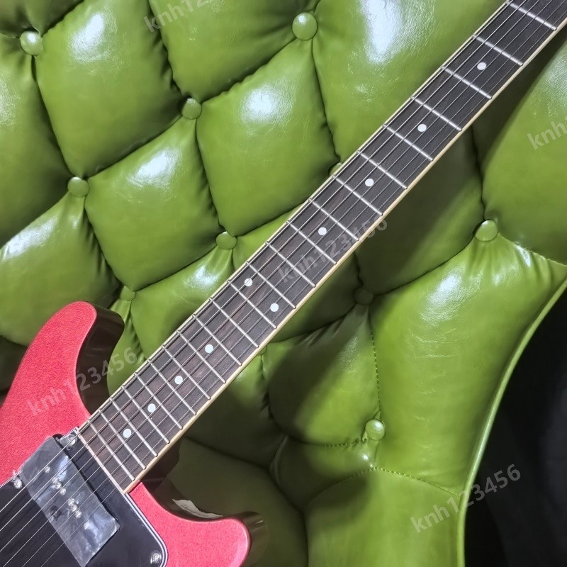 Solid Body Electric Guitar Red 2 P90s Wrap Stainless Rounded Fret Edge Bone Nut