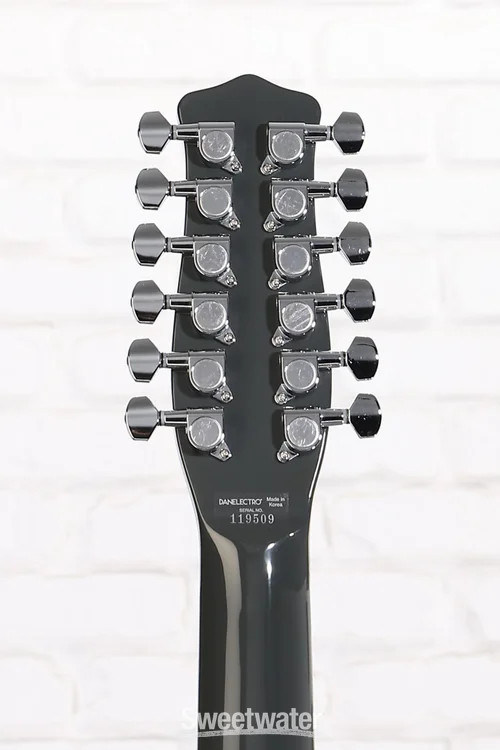 Danelectro Fifty Niner 12-string Semi-hollowbody Electric Guitar – Black Top