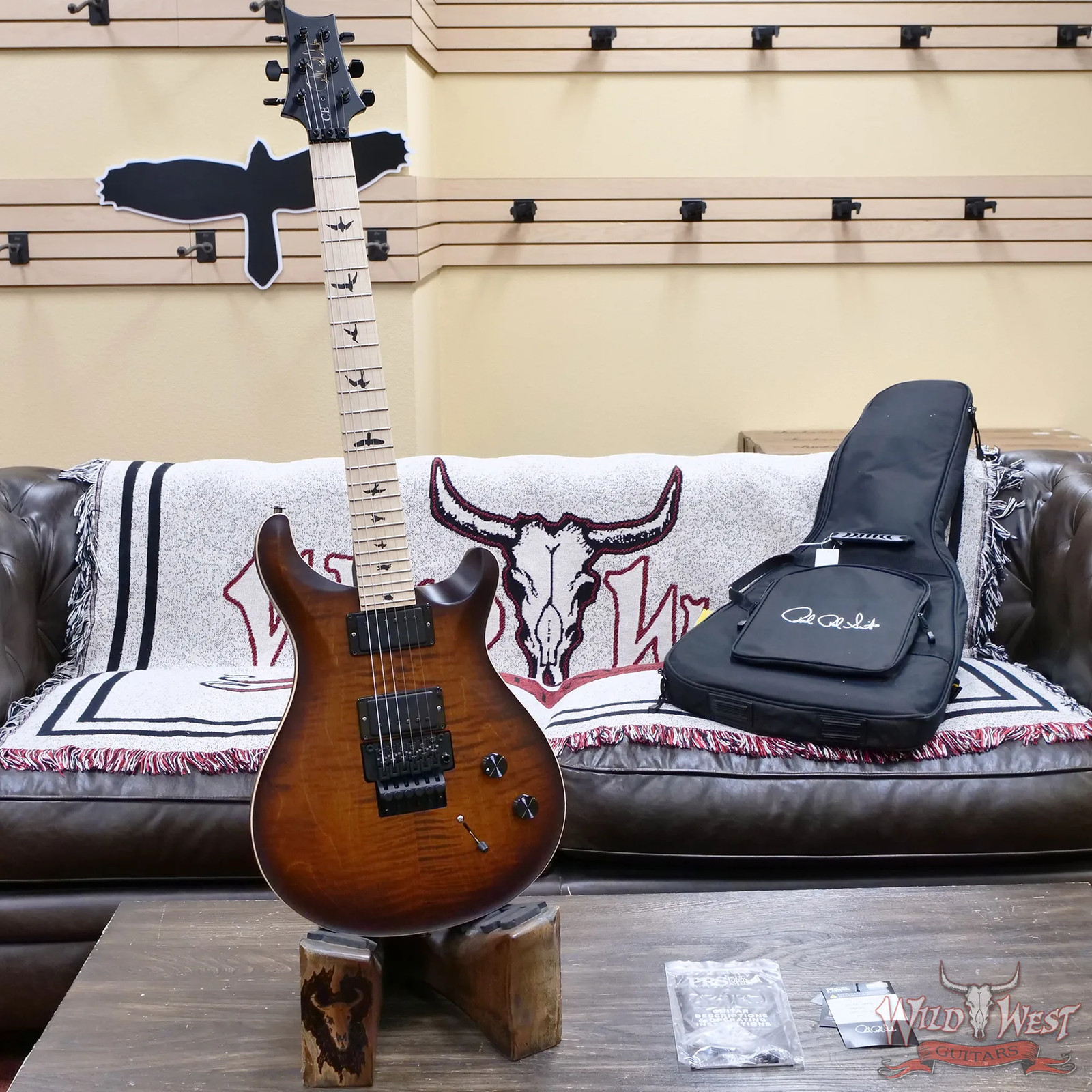 2023 PRS Dustie Waring DW CE 24 Floyd FR Maple Burnt Amber Smokeburst 7.50 lbs