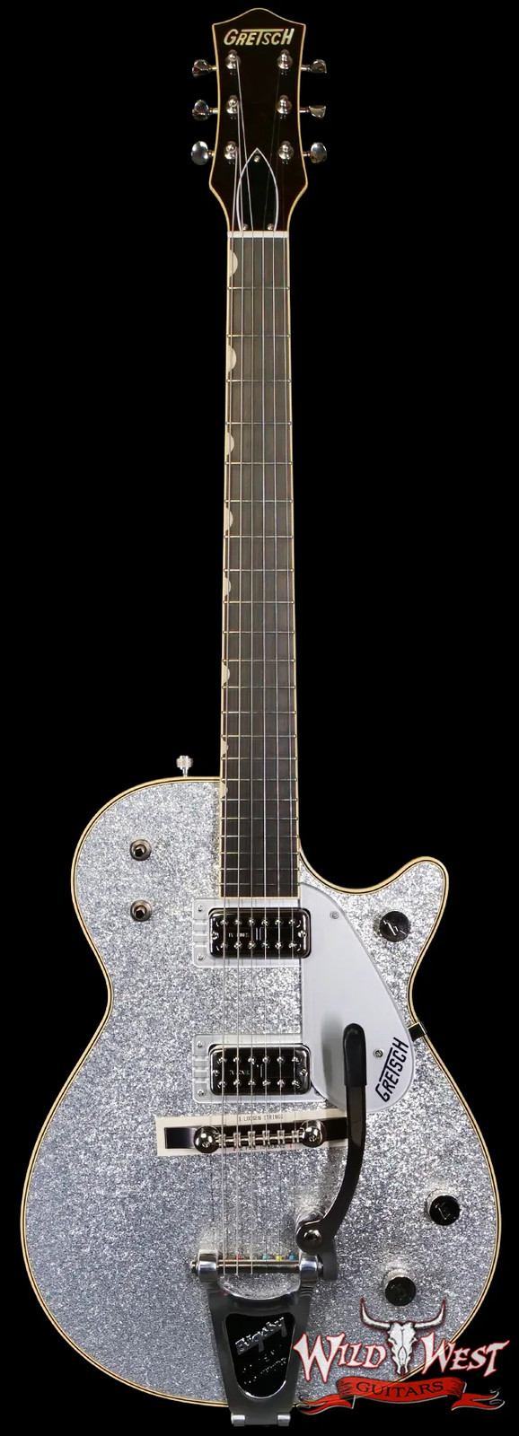 Gretsch G6129T-59 Vintage Select ’59 Silver Jet Bigsby Silver Sparkle 7.90 lbs