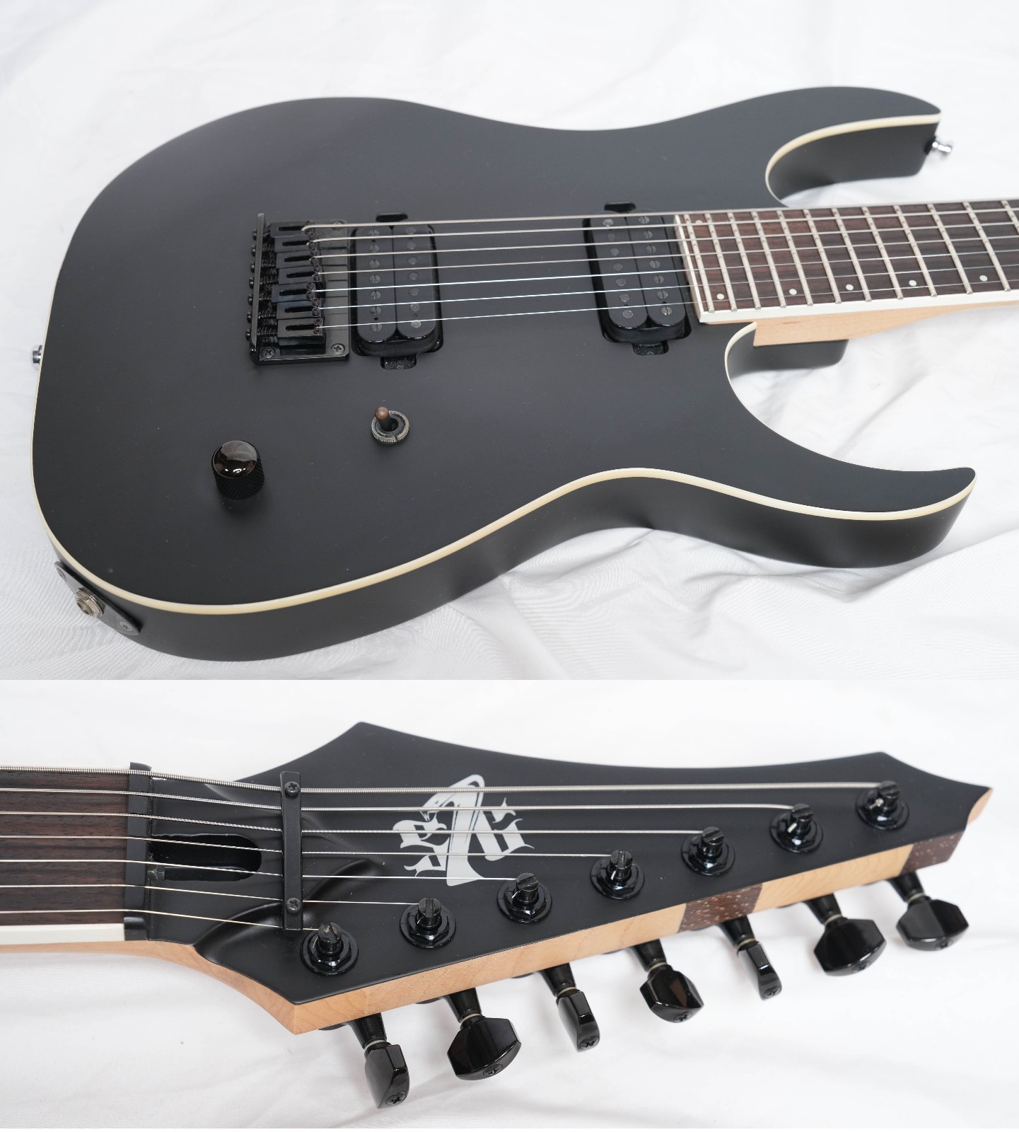 Strictly 7 Guitars Cobra JS7 (Made in Japan) Matte Black 7-String Guitar