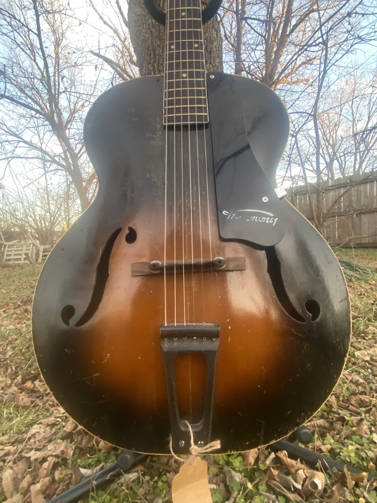 Vintage 1944 WWII Harmony Monterey Archtop Guitar