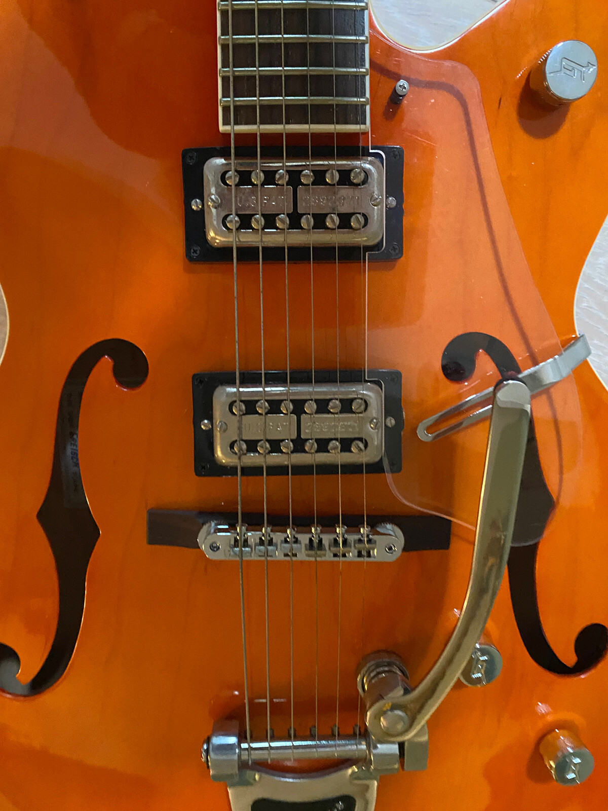 Gretsch G5120 Electromatic Classic Hollow Body Electric Guitar – Orange Stain