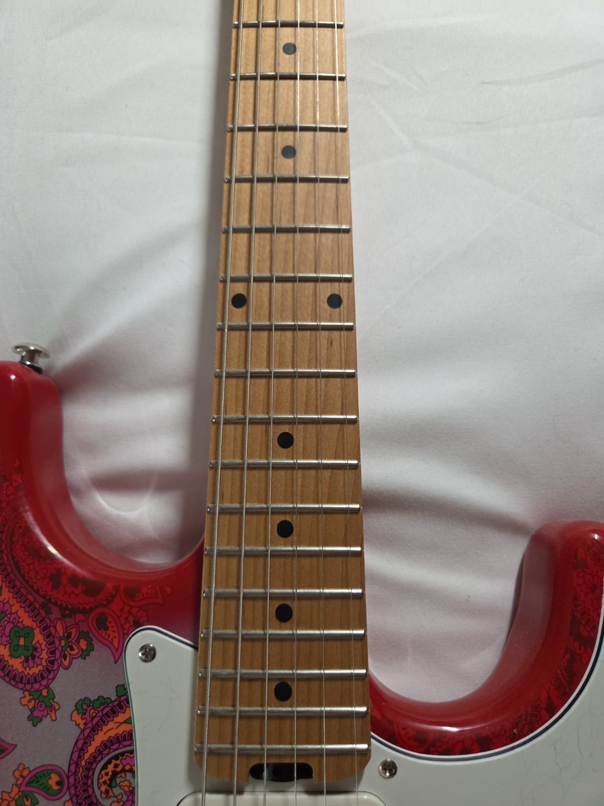Firefly Strat Red Paisley ST Electric Guitar FFST Red Stratocaster Body fender