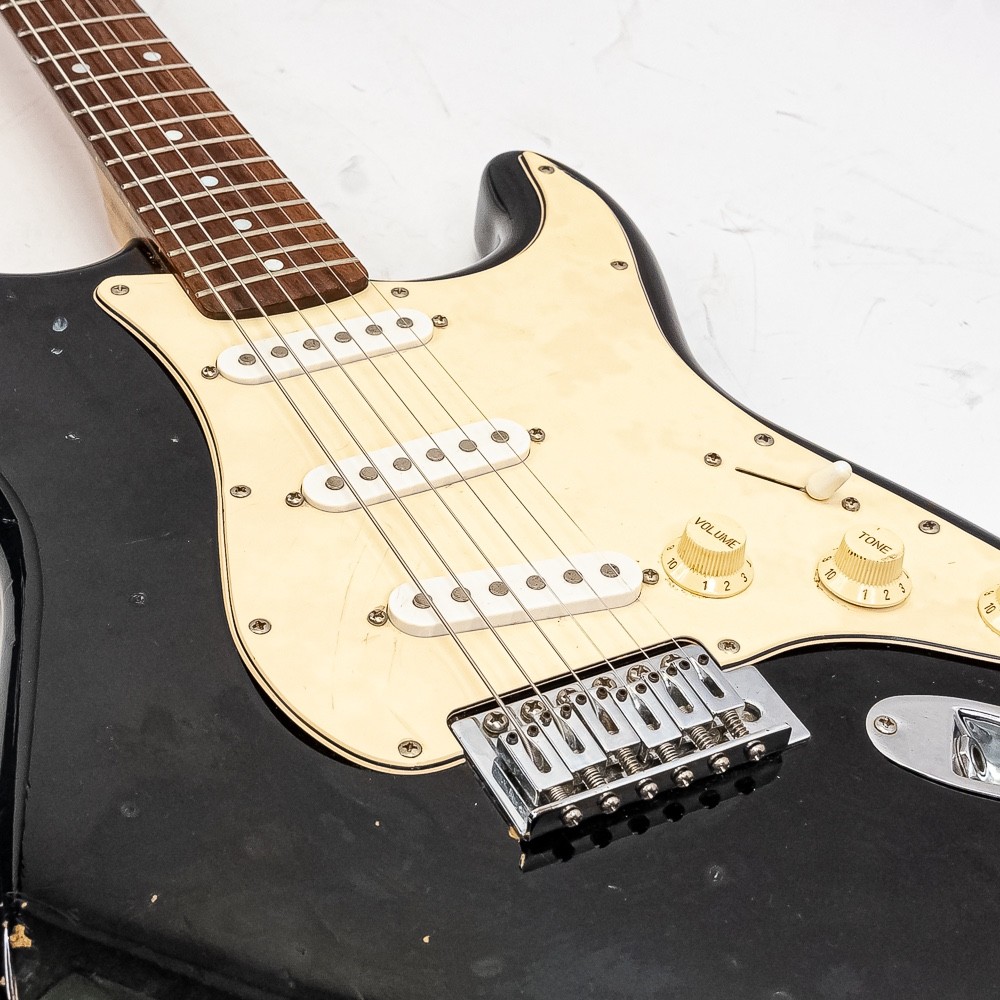 Squier Standard Stratocaster Electric Guitar Black w/ Gig Bag Setup Ready