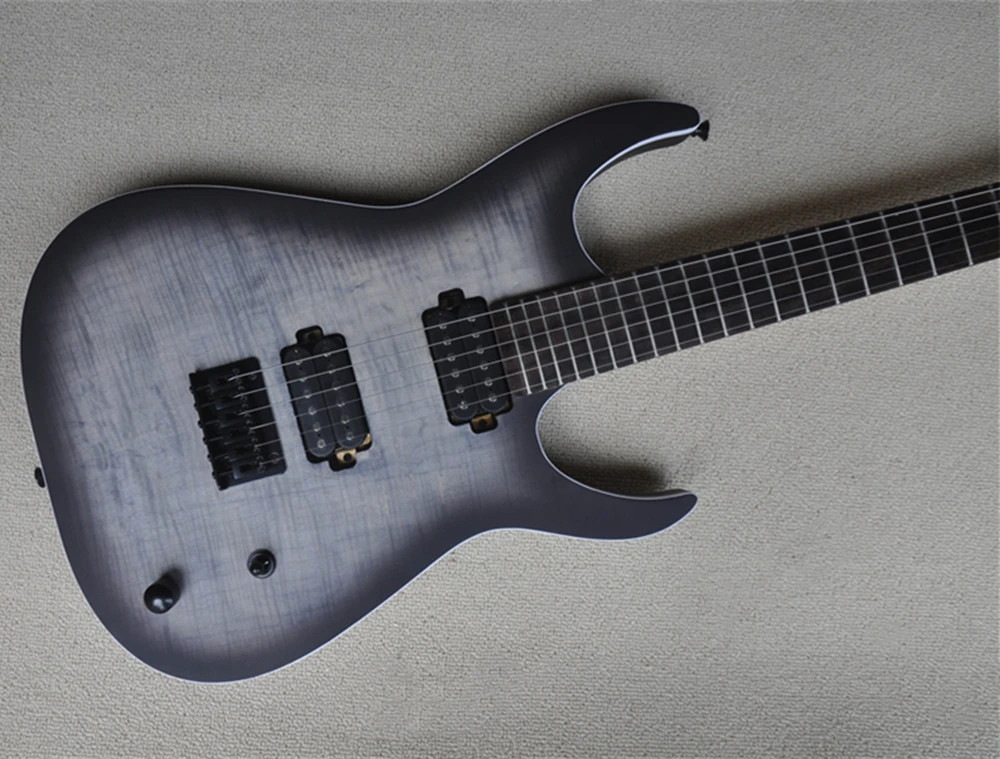 6-String Electric Guitar Flame Maple Veneer Customizable Factory Direct