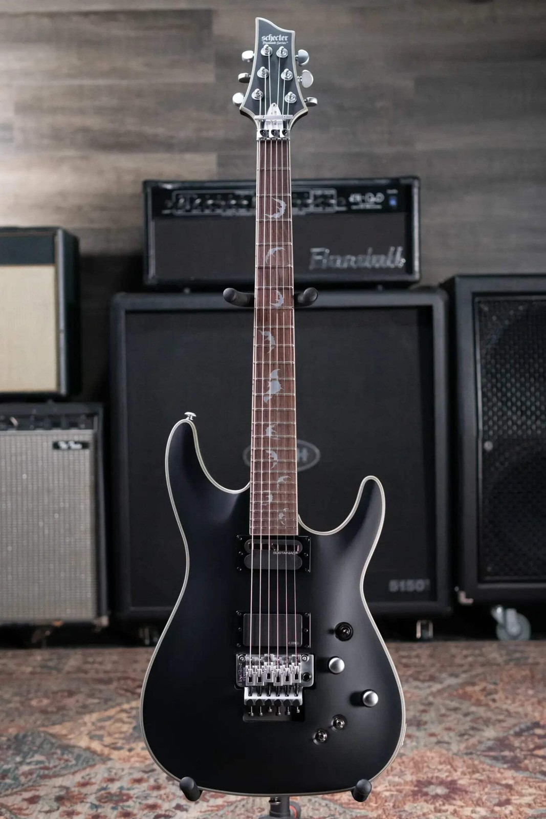 Schecter Damien Platinum-6 FR S Electric Guitar – Satin Black