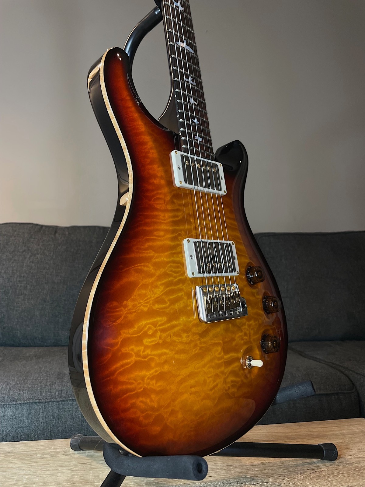 2014 PRS DGT (David Grissom) Wood Library “Quilted Artist Top” Sunset Burst