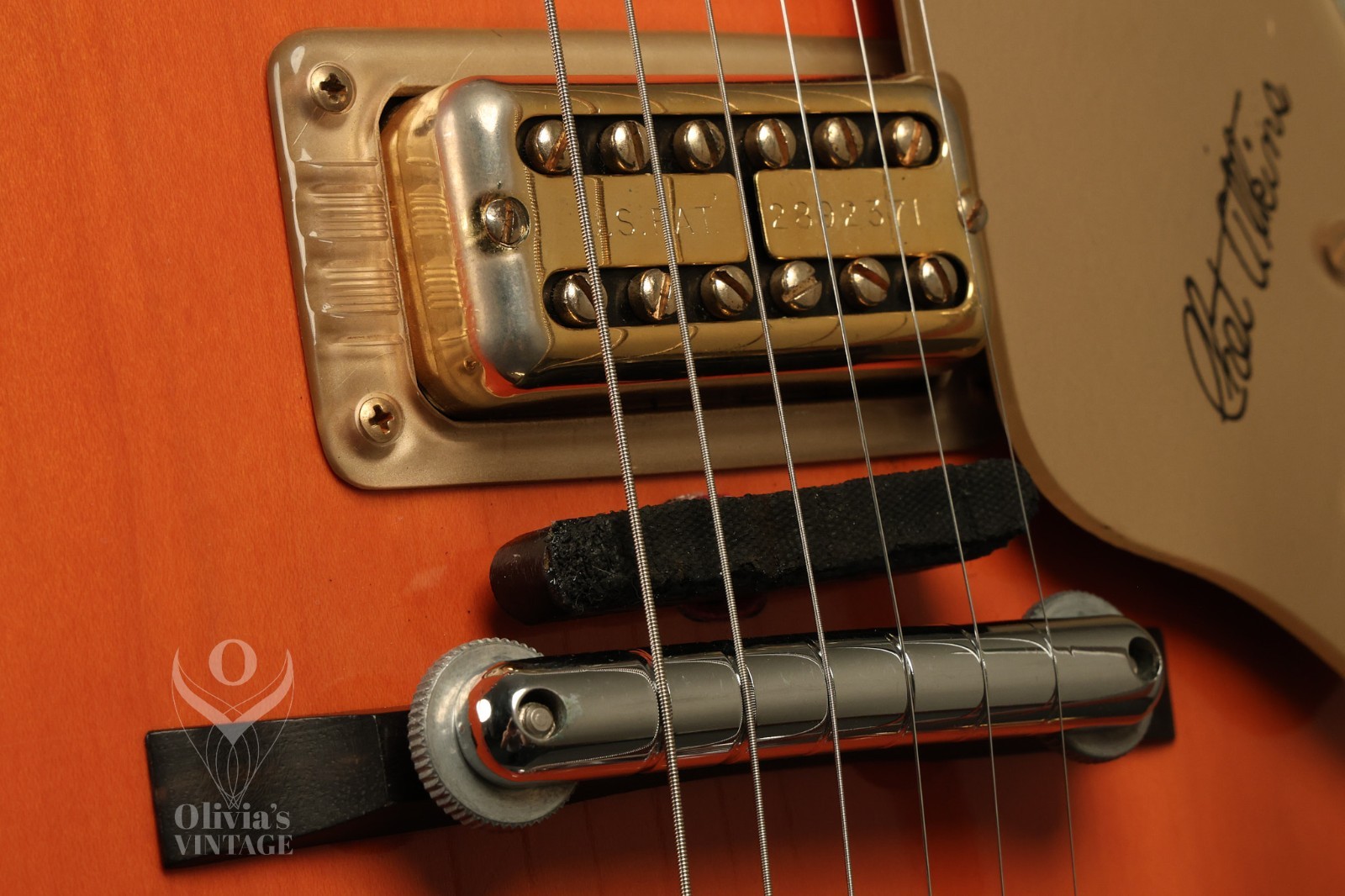 1964 Gretsch Chet Atkins 6120 Nashville Western Orange with HANG TAG