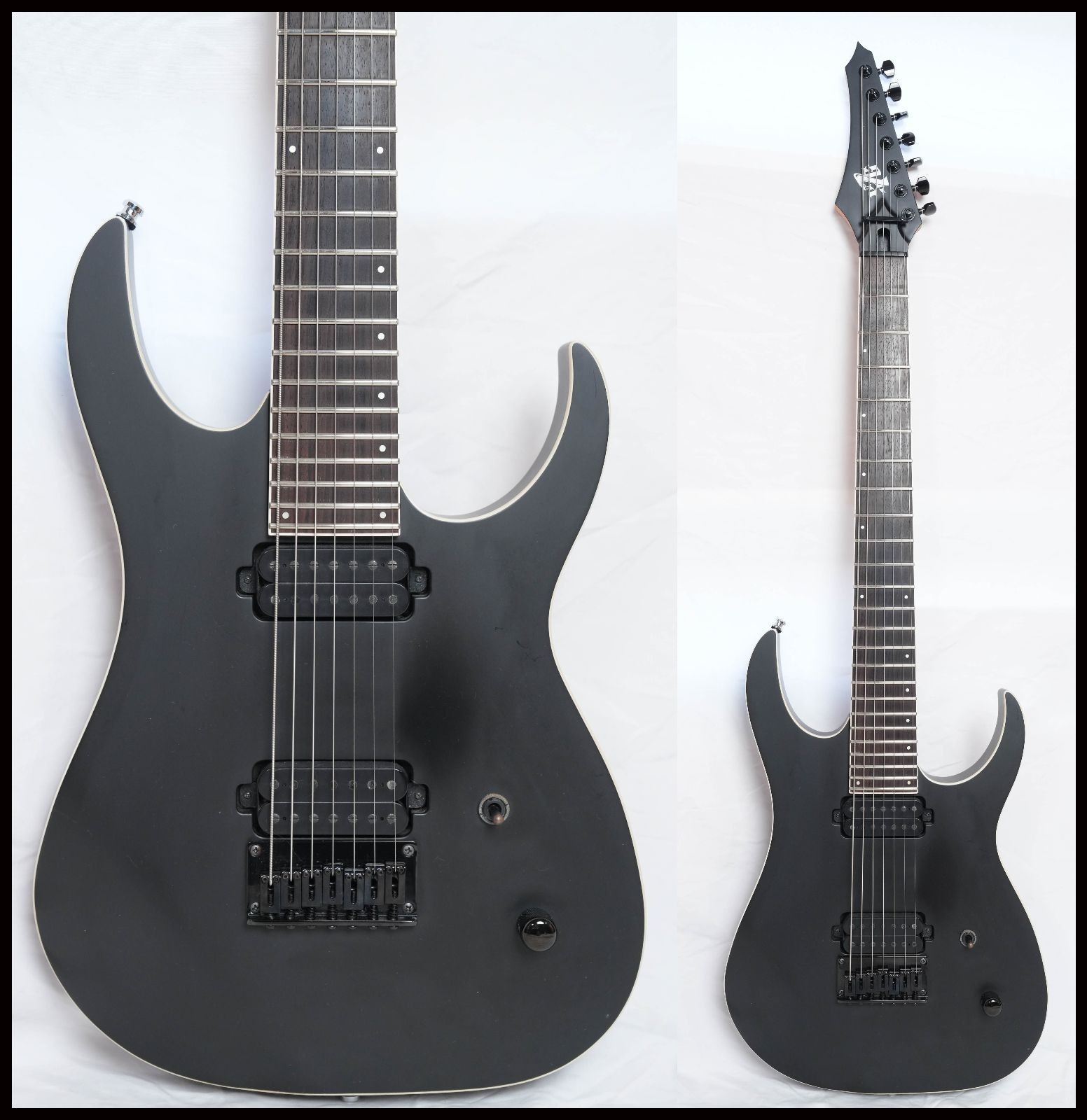 Strictly 7 Guitars Cobra JS7 Made in Japan Mat Black 7 String Guitar Good