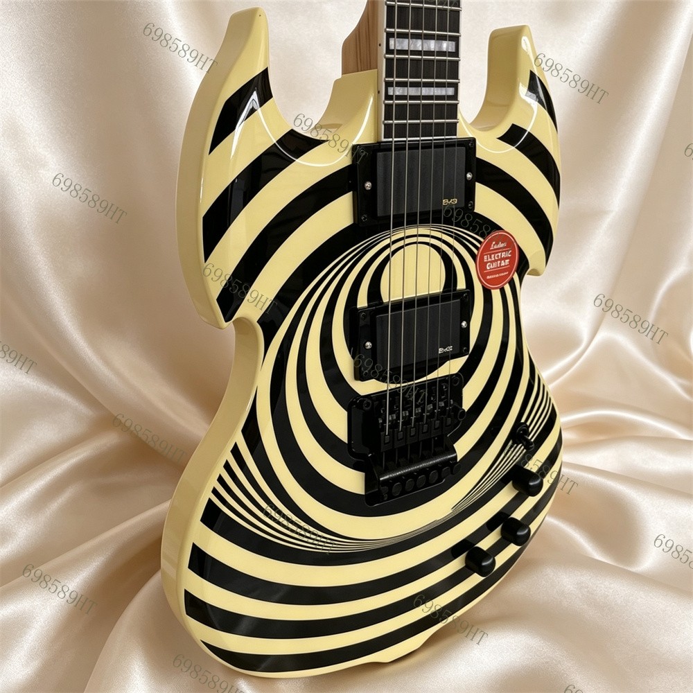Solid Electric Guitar Stainless Fret Barbarian Vertigo Sabbath FR Bridge Cream