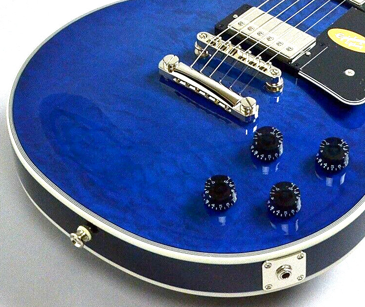 Epiphone Les Paul Custom Quilt Viper Blue Japan Limited model Electric Guitar
