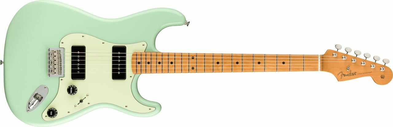 Fender Noventa Stratocaster GuitarMaple Fingerboard, Surf Green w/ Deluxe Gigbag