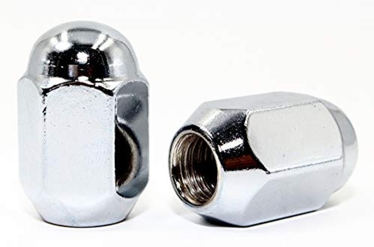 Set of 20 Veritek 12×1.5mm 3/4 19mm Hex Chrome Dome Top Acorn Lug Nuts 1.40″