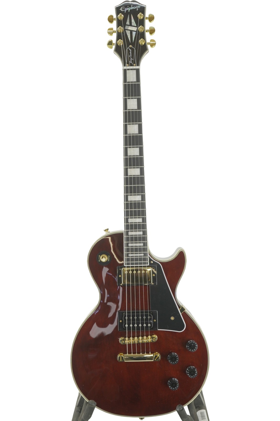 Epiphone Jerry Cantrell “Wino” Les Paul Custom Electric Guitar Wine Red – CRACKE