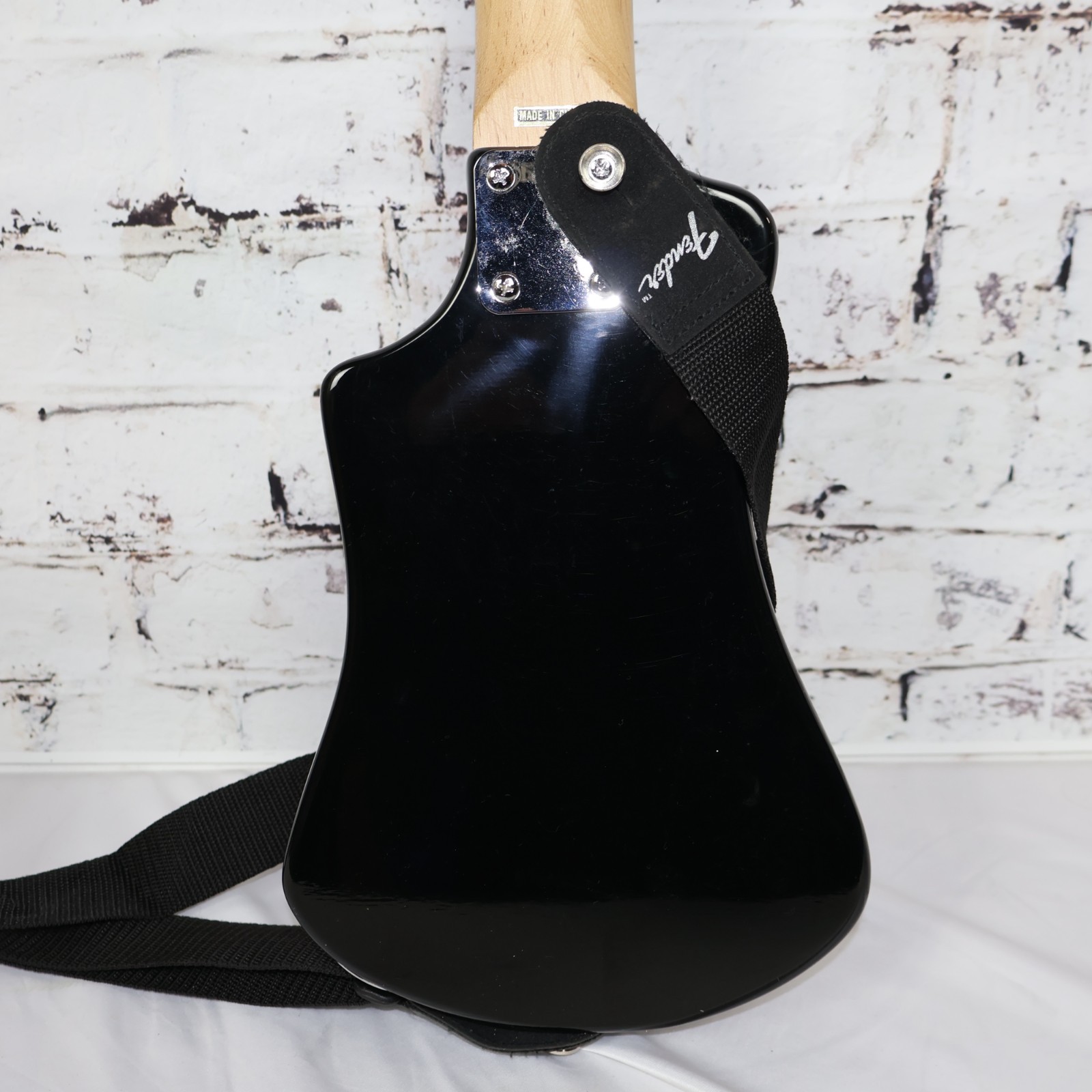 Brownsville Mini Electric Travel Guitar with Strap & Case
