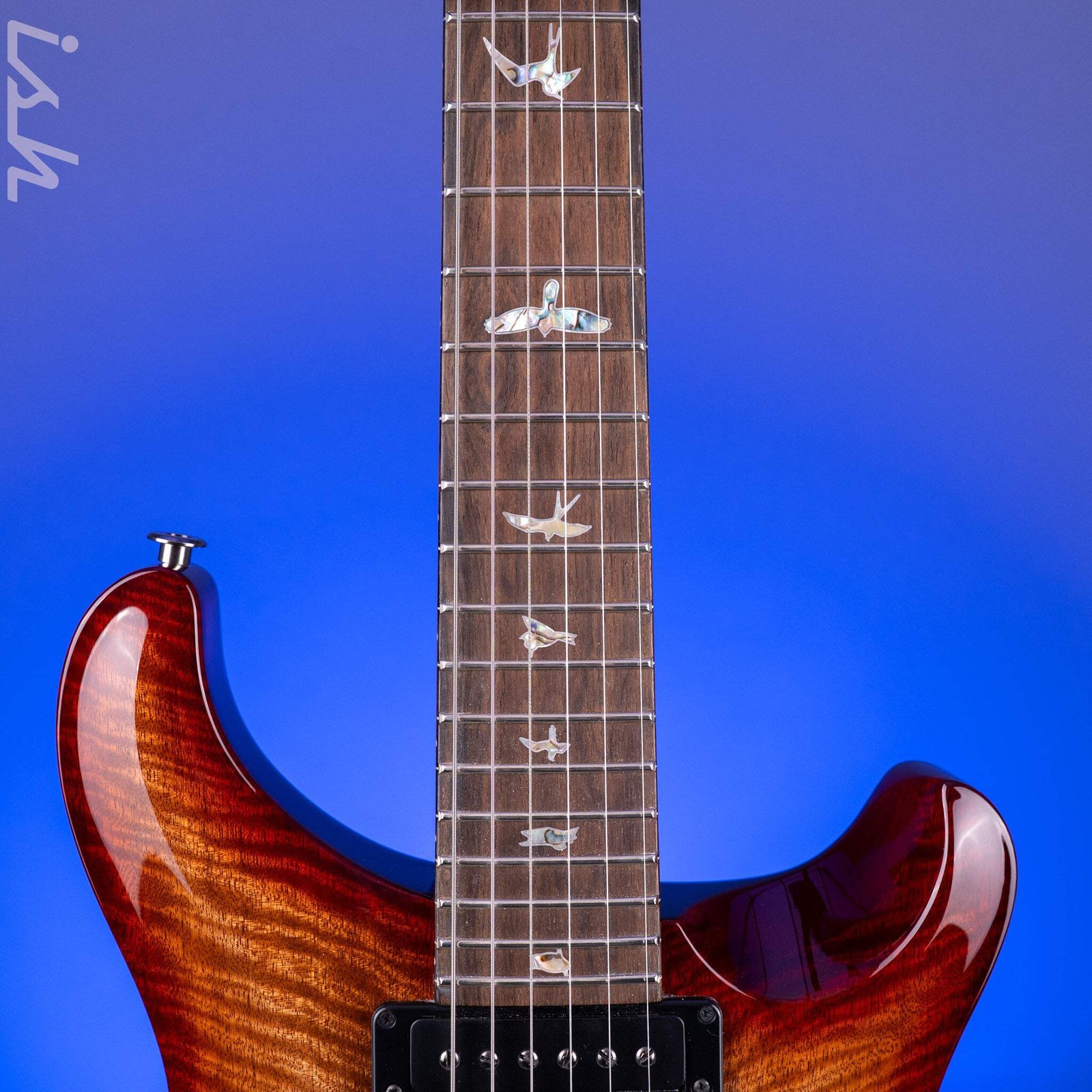 PRS Custom 24 Flame Mango Cherry Sunburst Custom Color