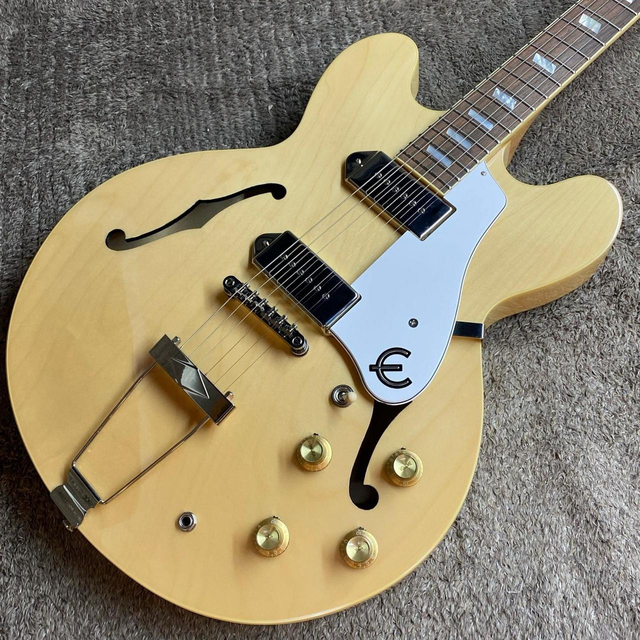 Epiphone Casino NA Natural Hollow Body Layered Maple P-90 Used Japan