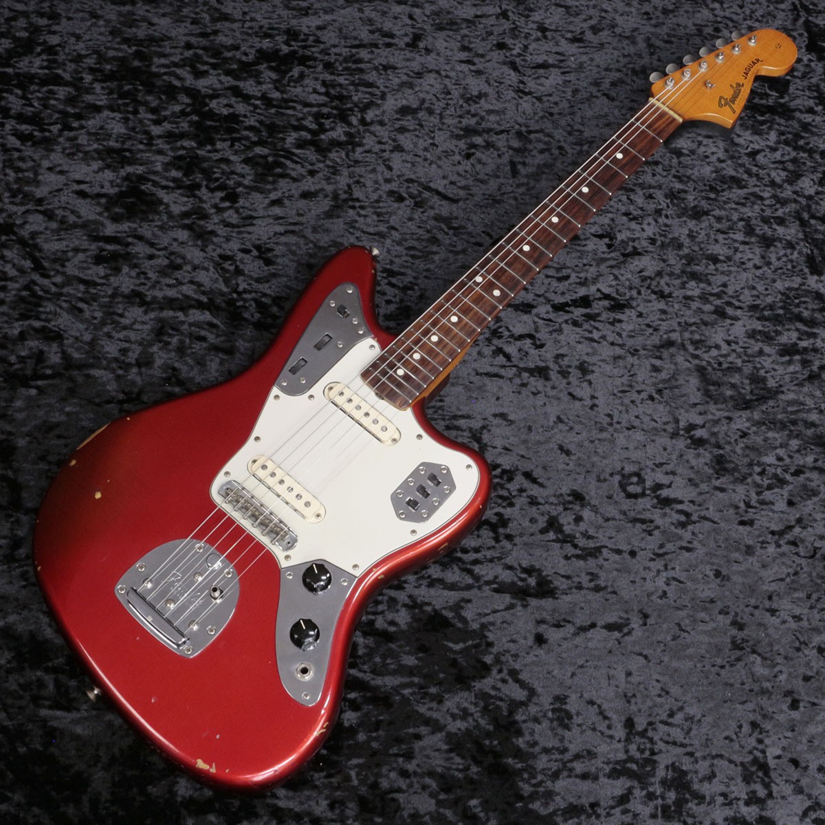 Used Fender USA American Vintage 62 Jaguar Candy Apple Electric Guitar Red