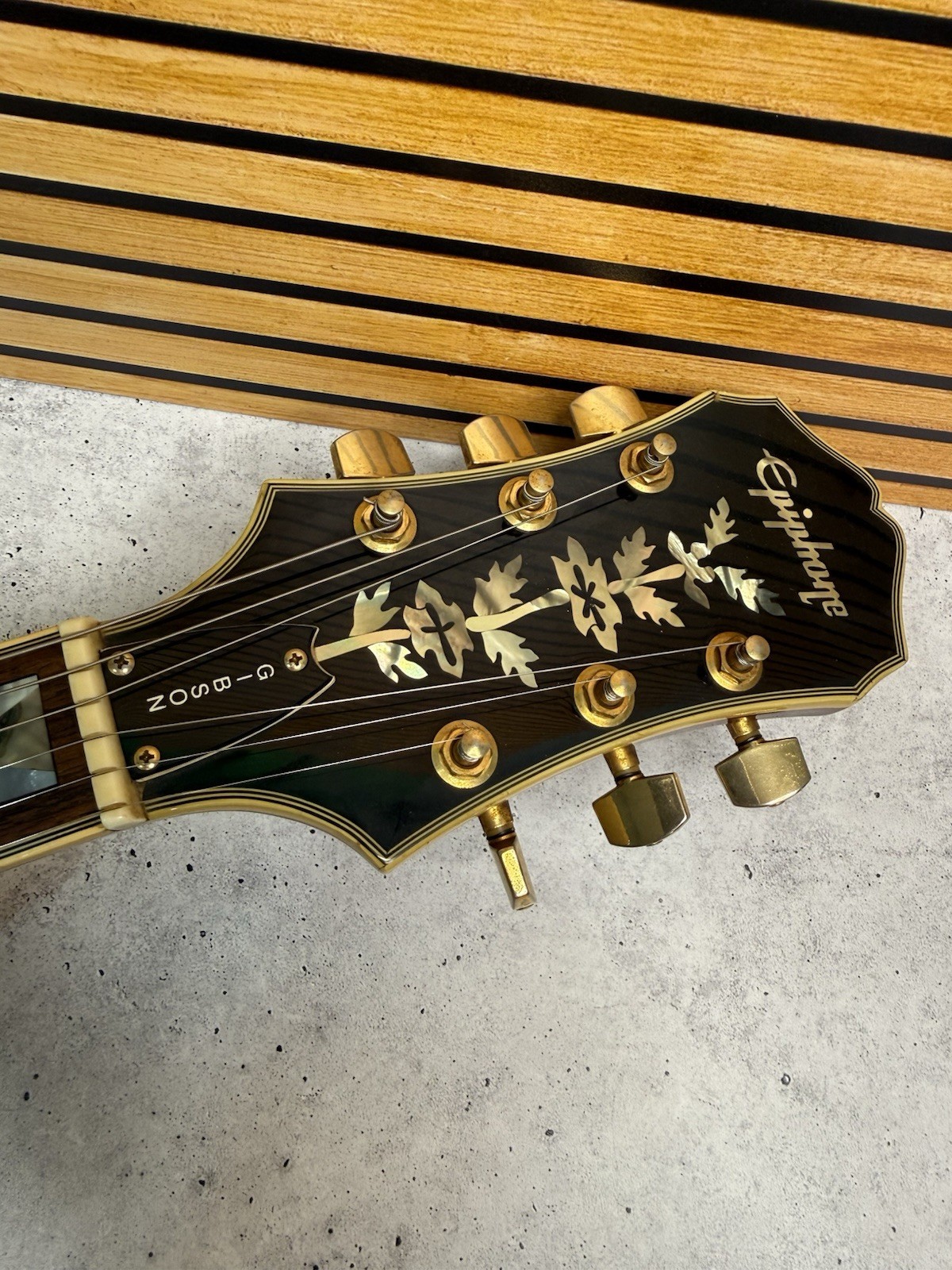Epiphone Sheraton II Semi-Hollow Guitar Vintage Sunburst – Korea 1992