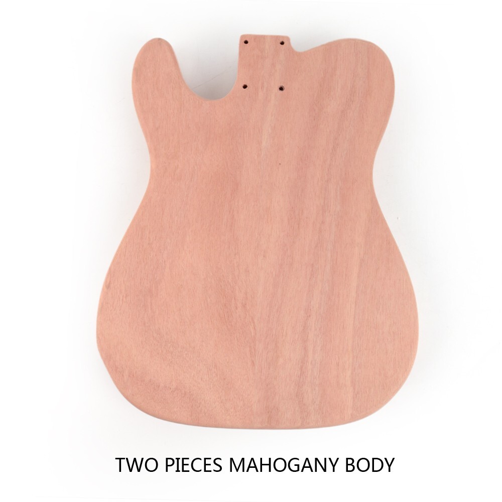 DIY electric TL guitar kits roasted maple neck 2pcs mahogany body rosewood FN