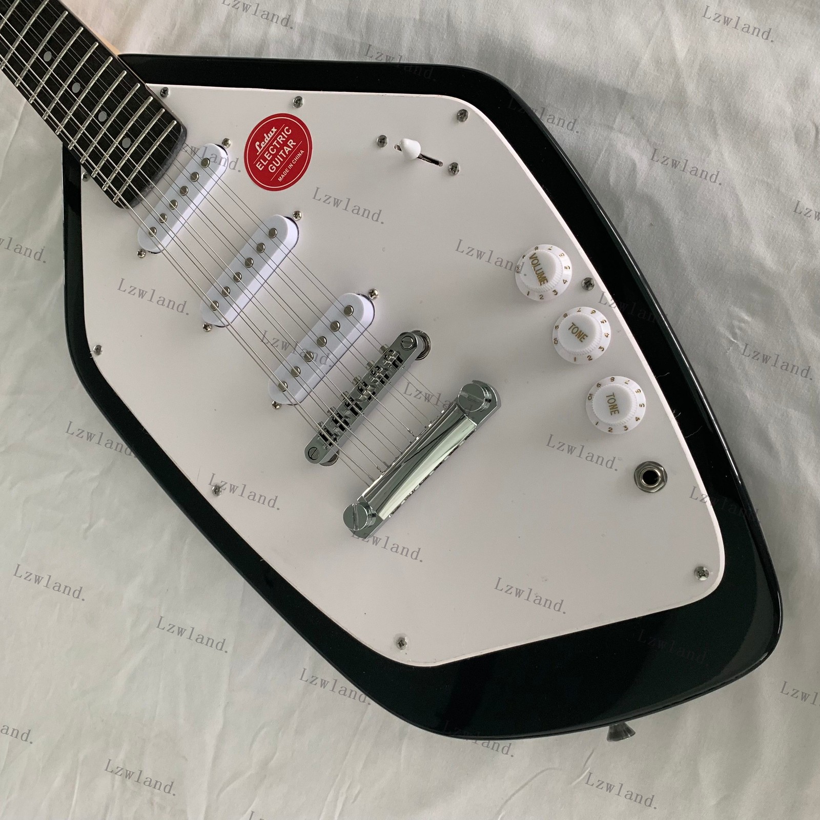 Electric Guitar Phantom Style Rosewood Fretboard SSS Pickups Stainless Frets