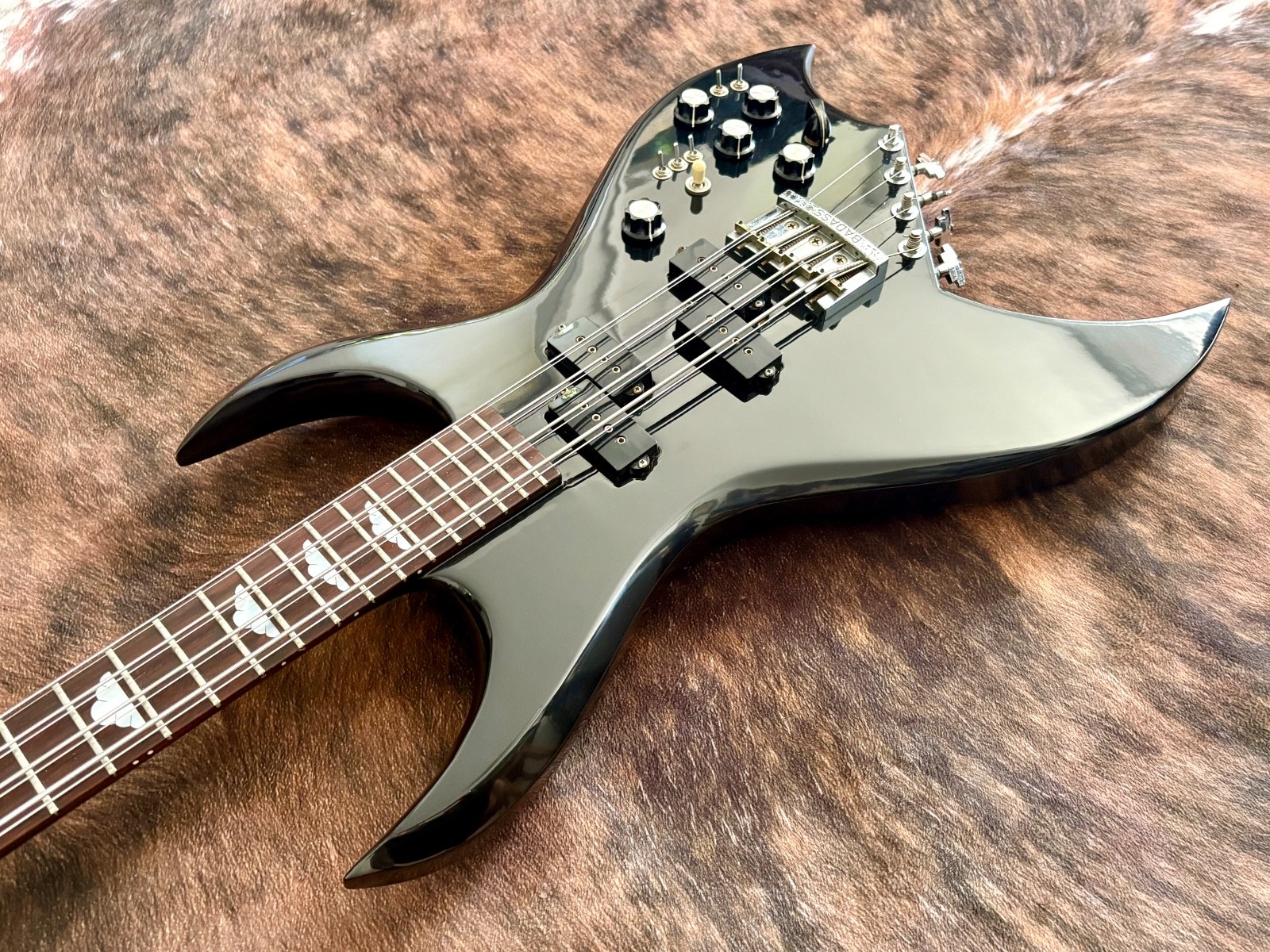 1982 B.C. Rich Bich 8-string Bass Black Case OHSC Made in USA Real Deal