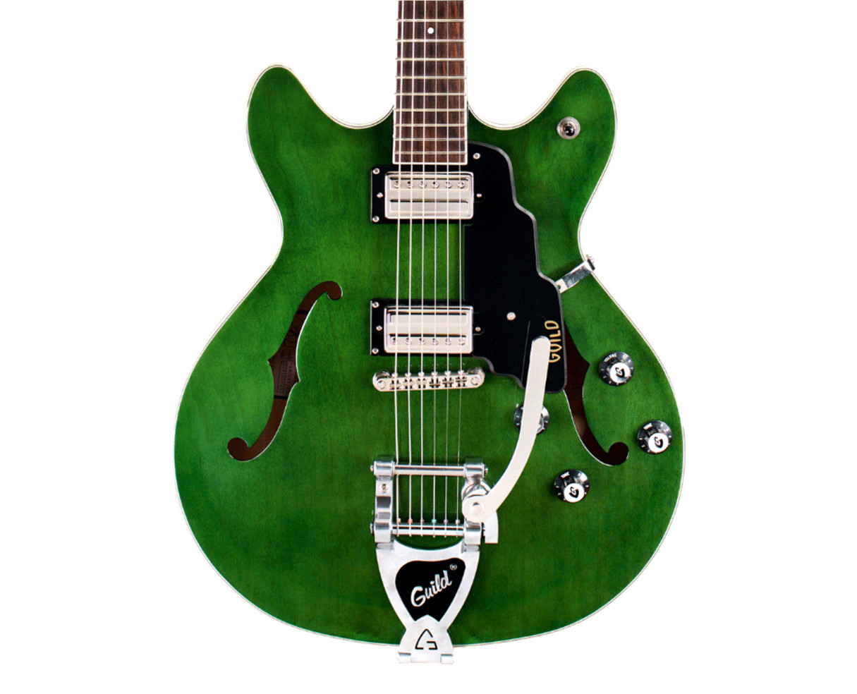 Guild Starfire I Double-Cut Semi-Hollow Guitar w/GVT – Emerald Green – B-Stock