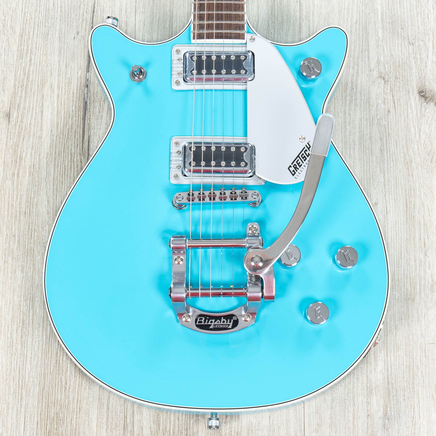 Mint Gretsch G5232T Electromatic Double Jet FT Bigsby Guitar, Kailani Blue