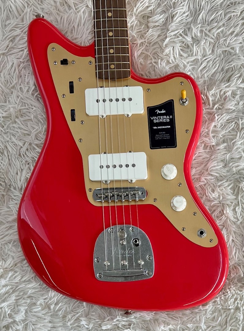 Fender Vintera II Road Worn ’50s Jazzmaster, Rosewood Fingerboard, Fiesta Red