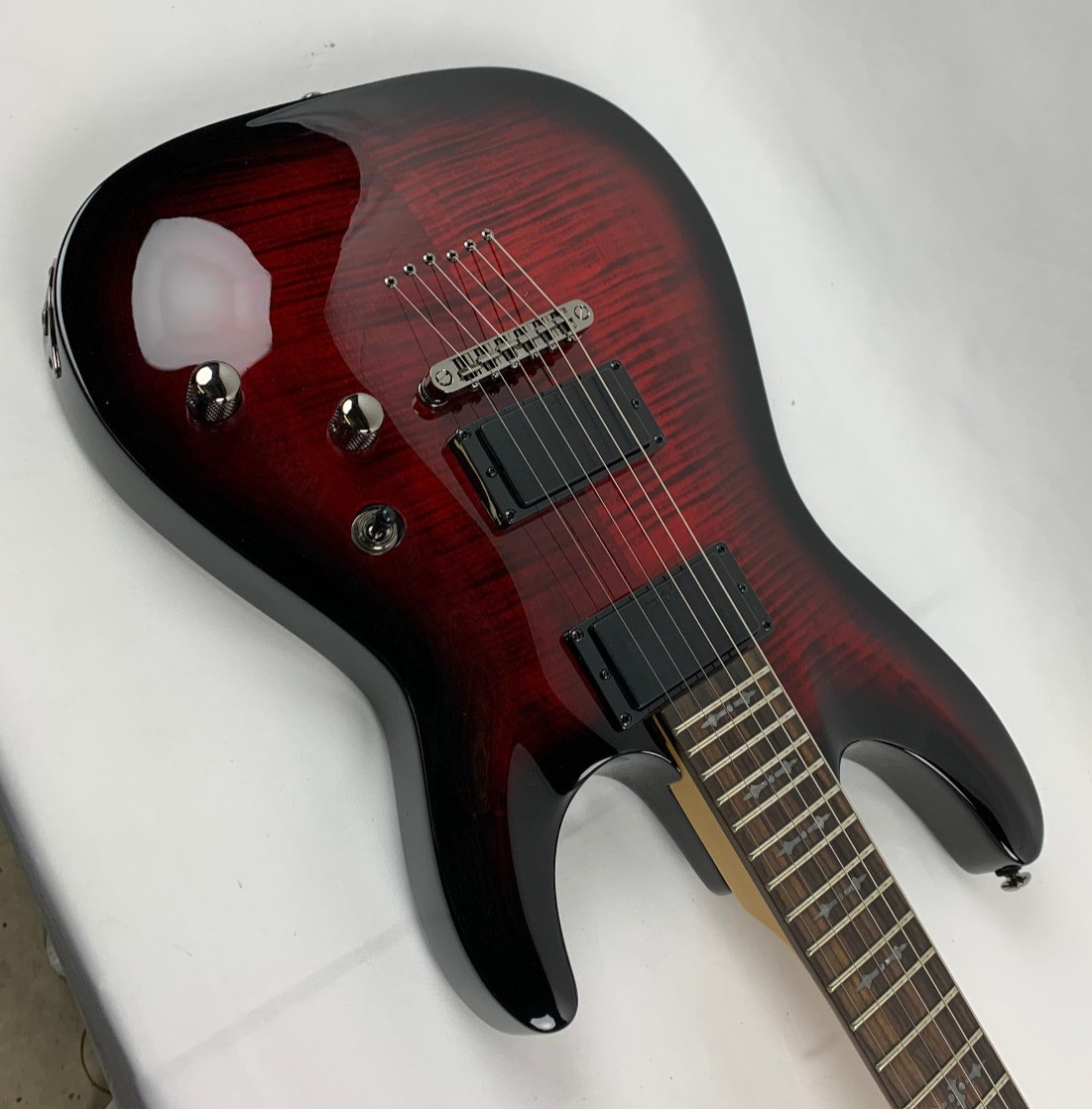 Schecter Demon-6 Crimson Red Burst CRB Electric Guitar B-Stock Demon6 Demon