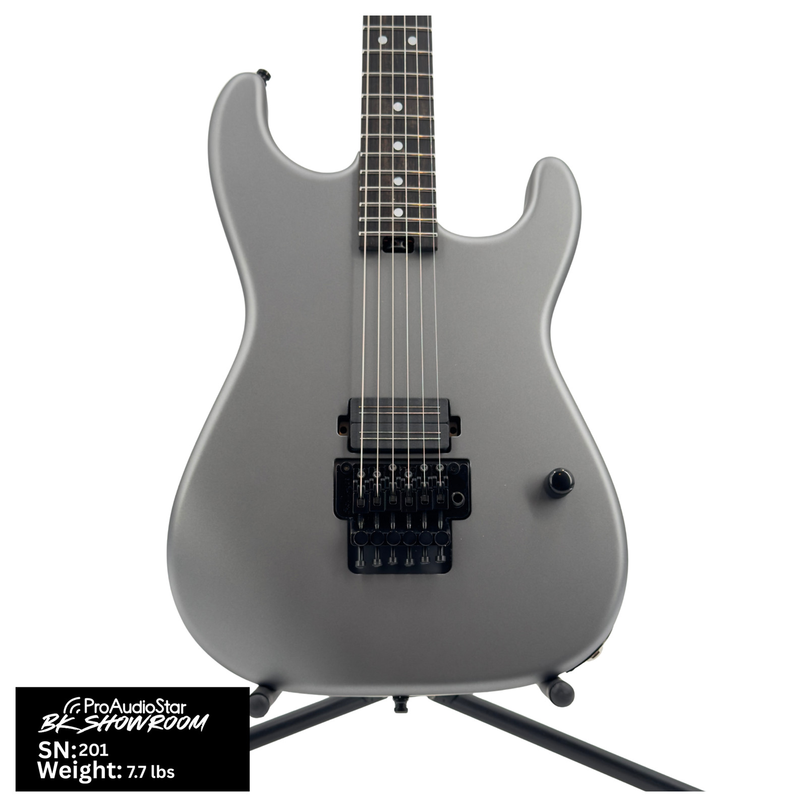 Used Charvel Custom Shop San Dimas 1H Electric Guitar – Satin Pewter