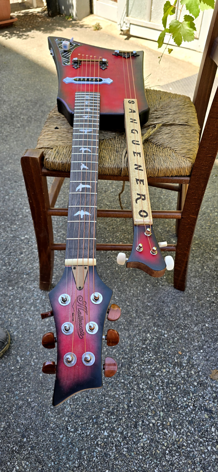 Robert Matteacci Sanguenero Double Neck Electric Guitar