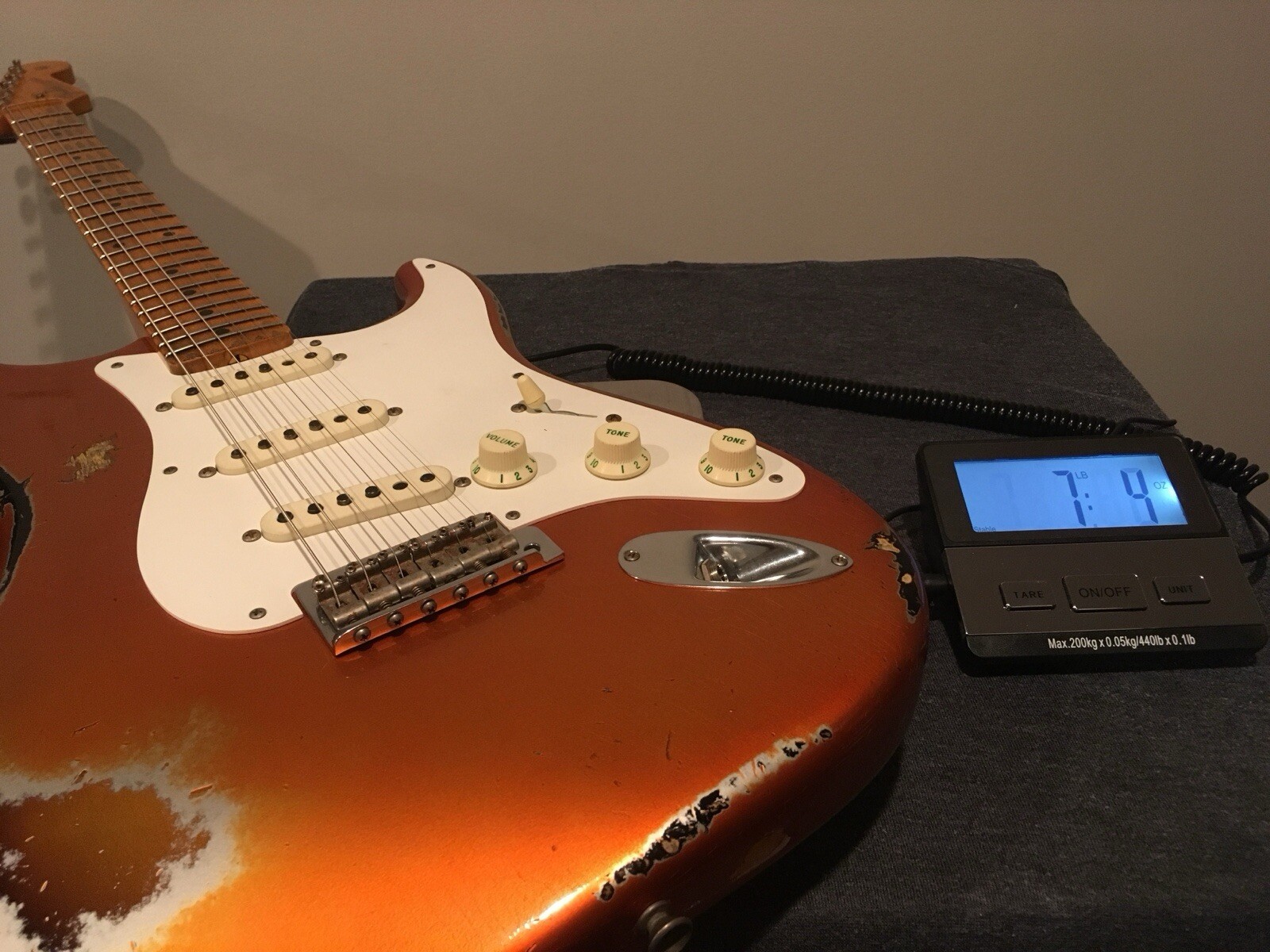 1957 Fender Stratocaster Custom Shop Relic Candy Tangerine Sunburst 2014 Guitar