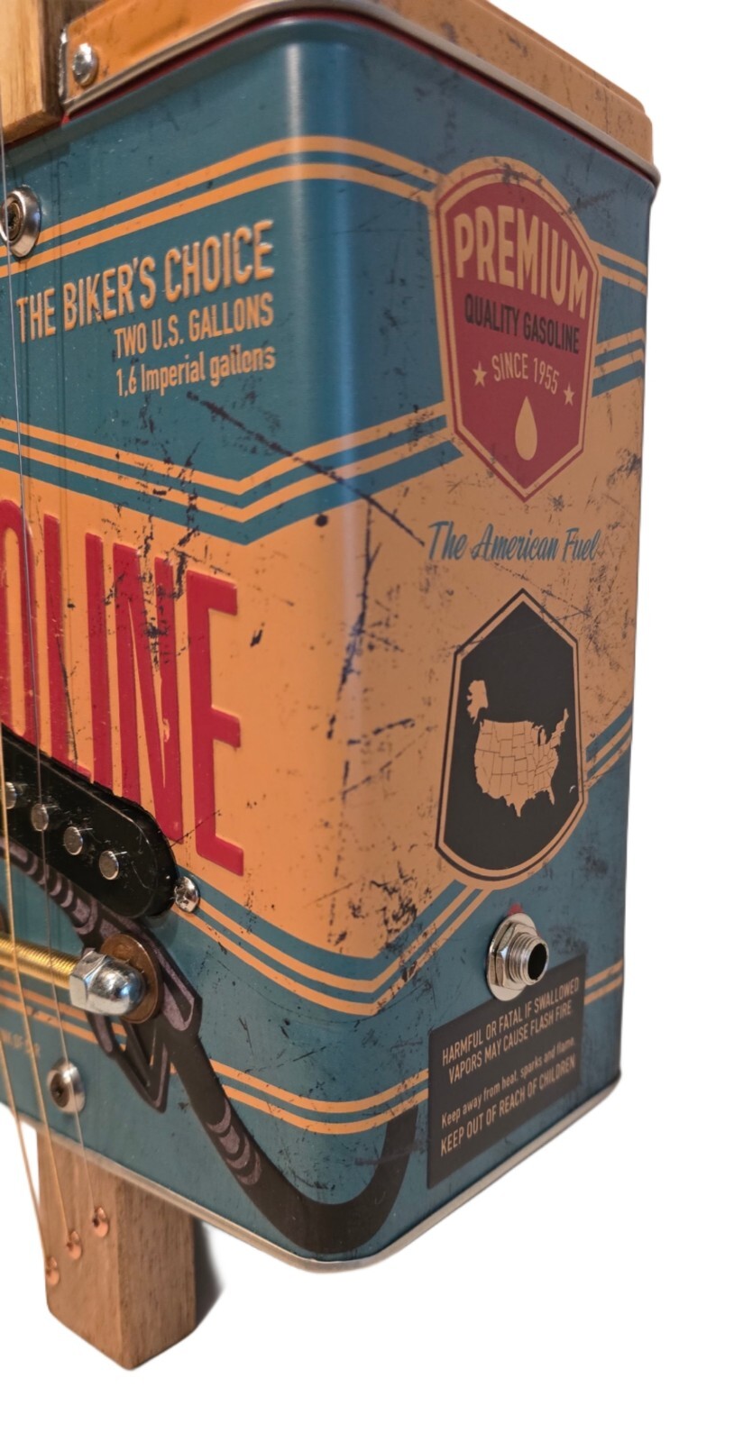Gasoline Mancina 3tpv Special Single Coil + Piece Pick-up Cigar Box Matteacci’s