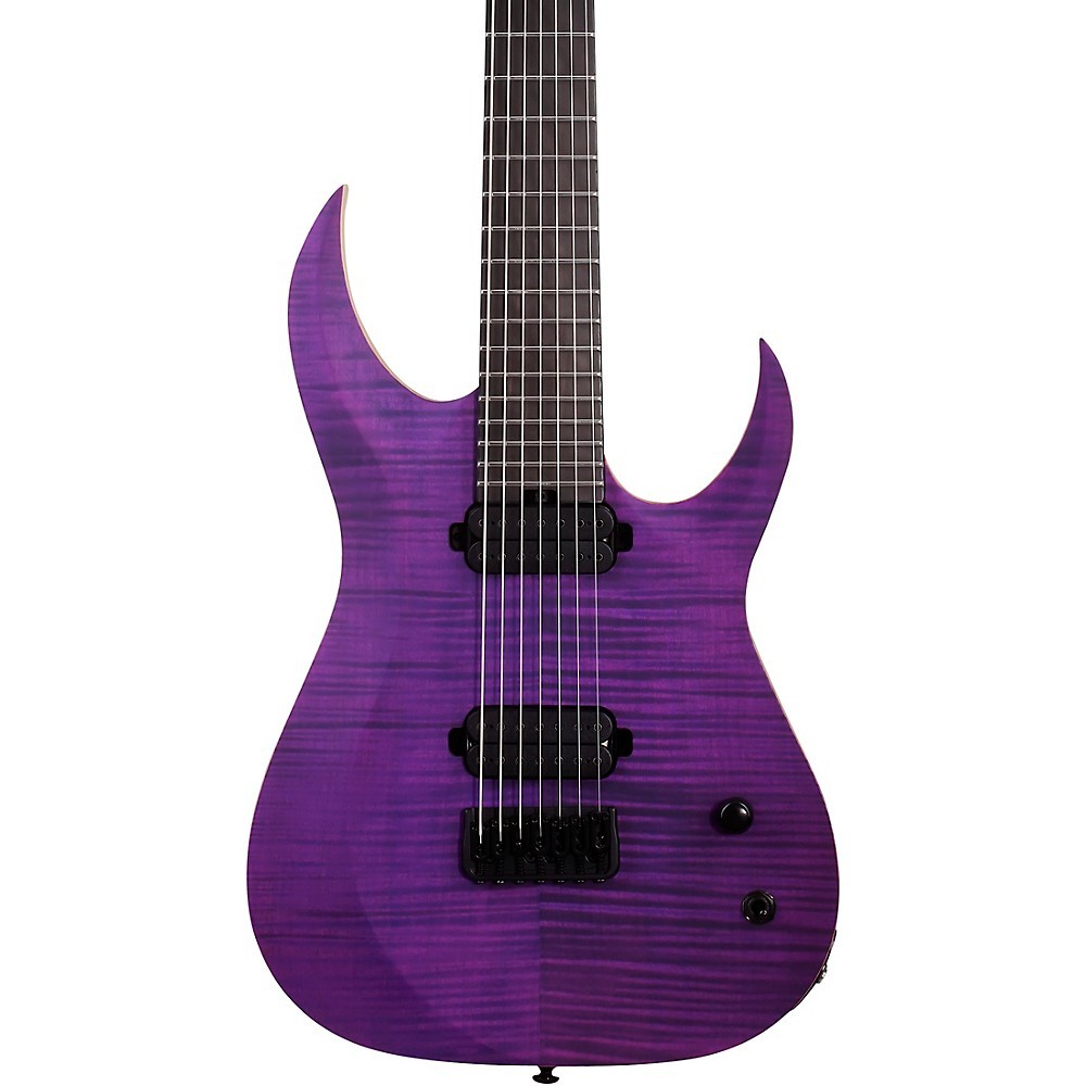 Schecter Guitar Research John Browne Tao7 Electric Guitar Satin Trans Purple