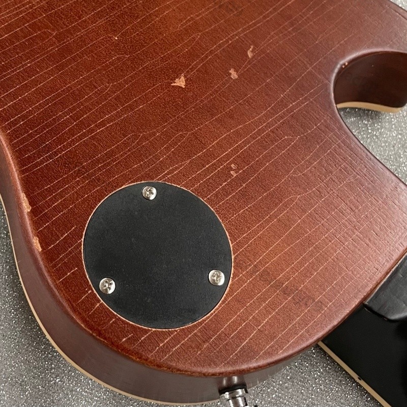 Aged Solid Body Electric Guitar Bone Nut Stainless Rounded Fret Edge Nitro Paint