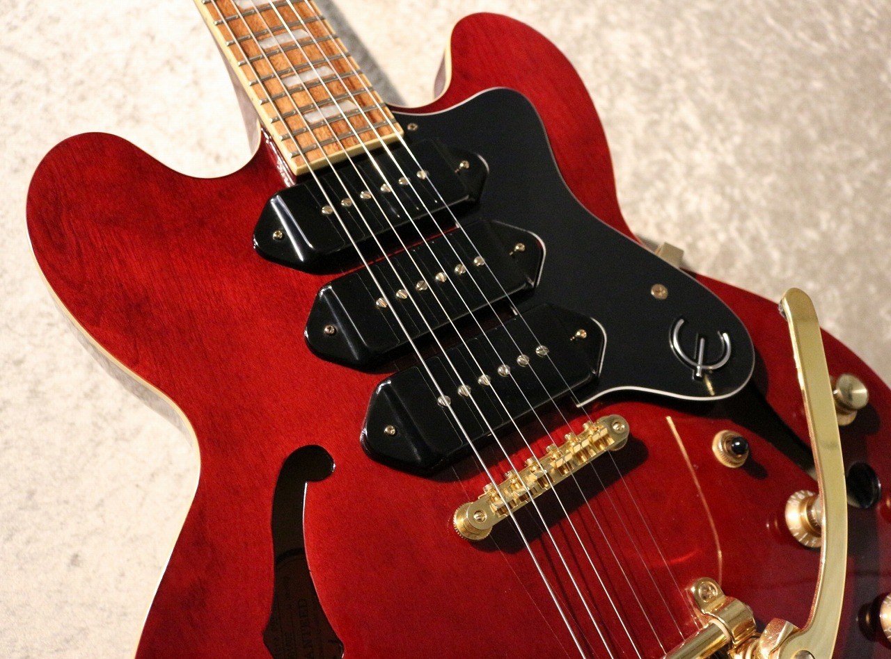 Epiphone Riviera Custom P93 Wine Red Semi-Hollow Guitar Used 2018