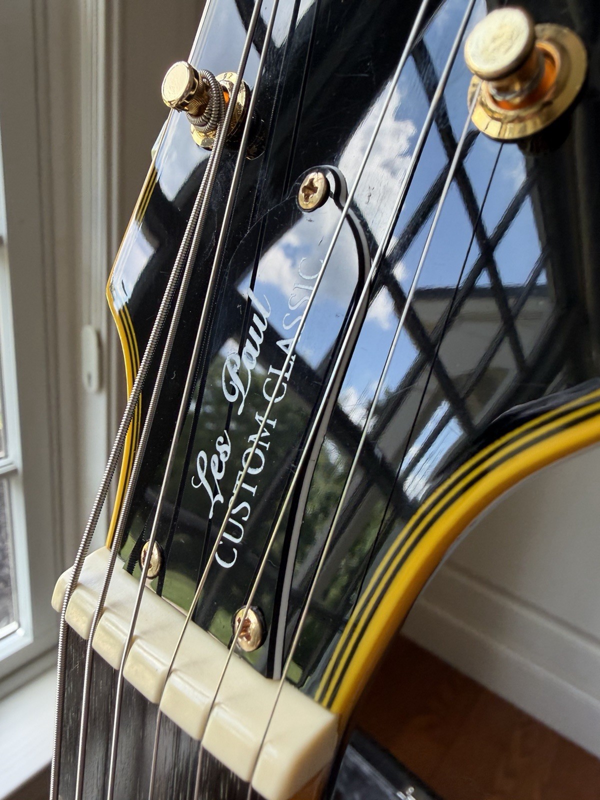 2014 Epiphone Les Paul Custom Classic – Ebony Black