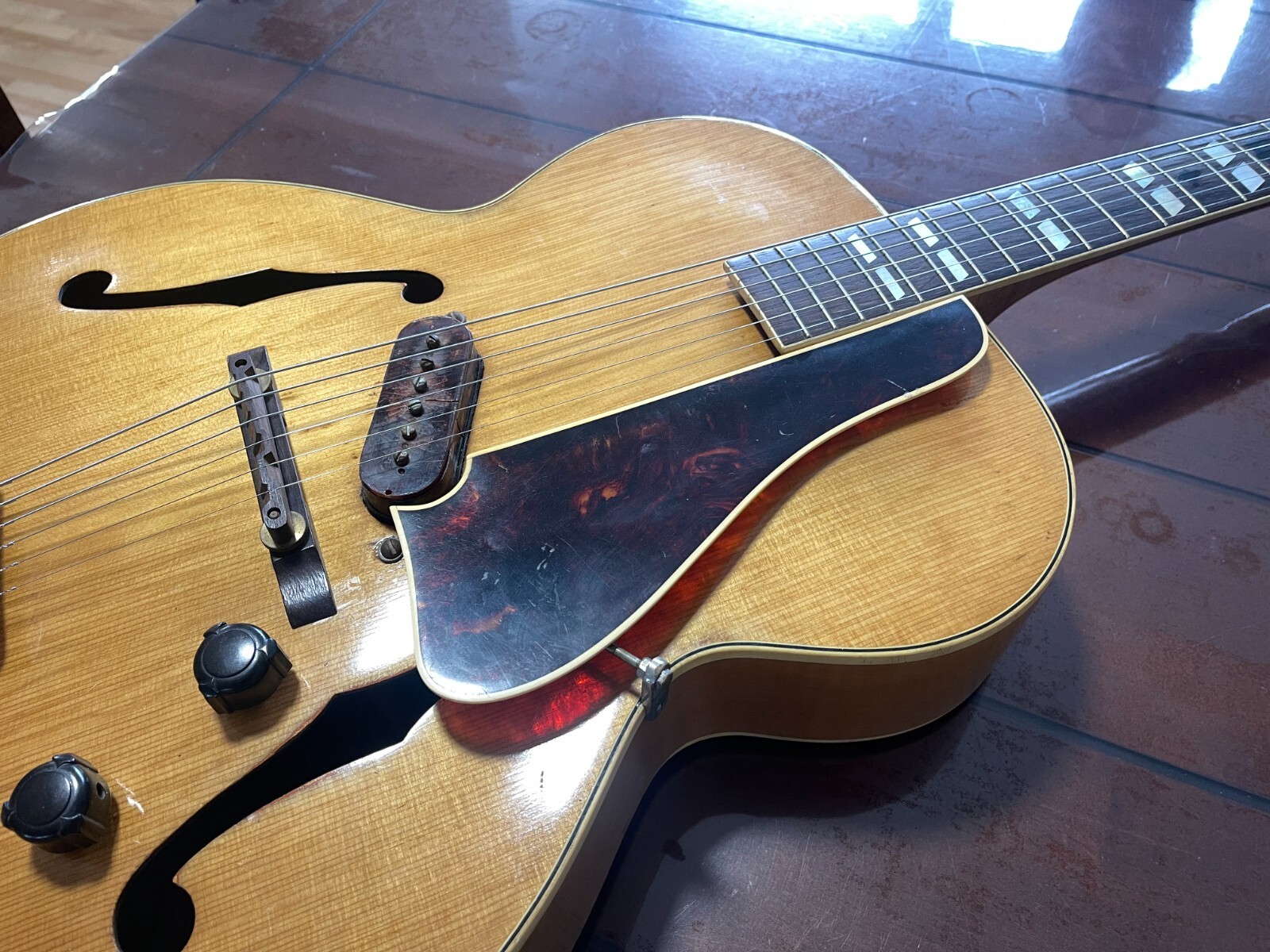 1941 Gibson ES-300 Arch Top Blonde Hollow Body Electric Guitar NICE EXAMPLE