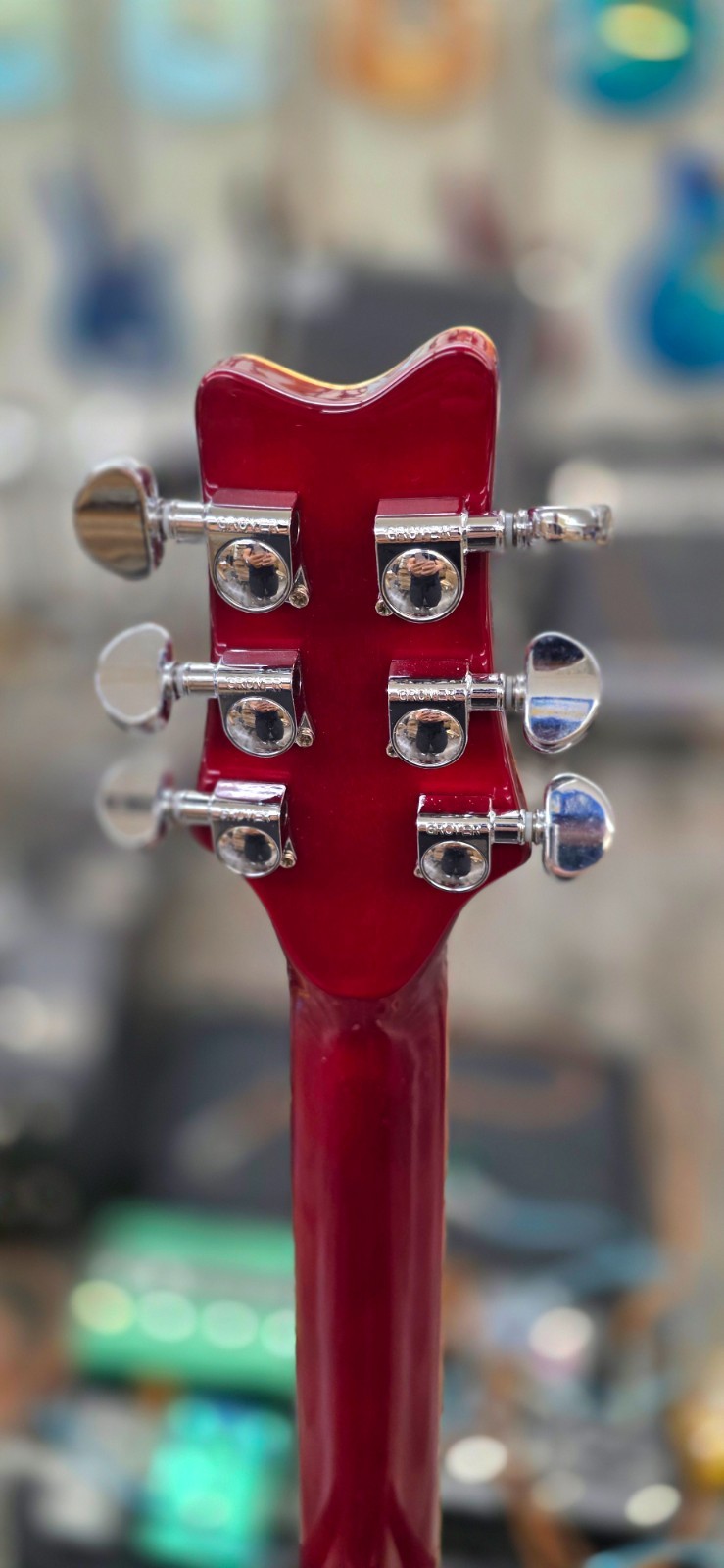 Aio wolf KSA50 2025 – Wine Red Electric Guitar Semi-Hollow Body