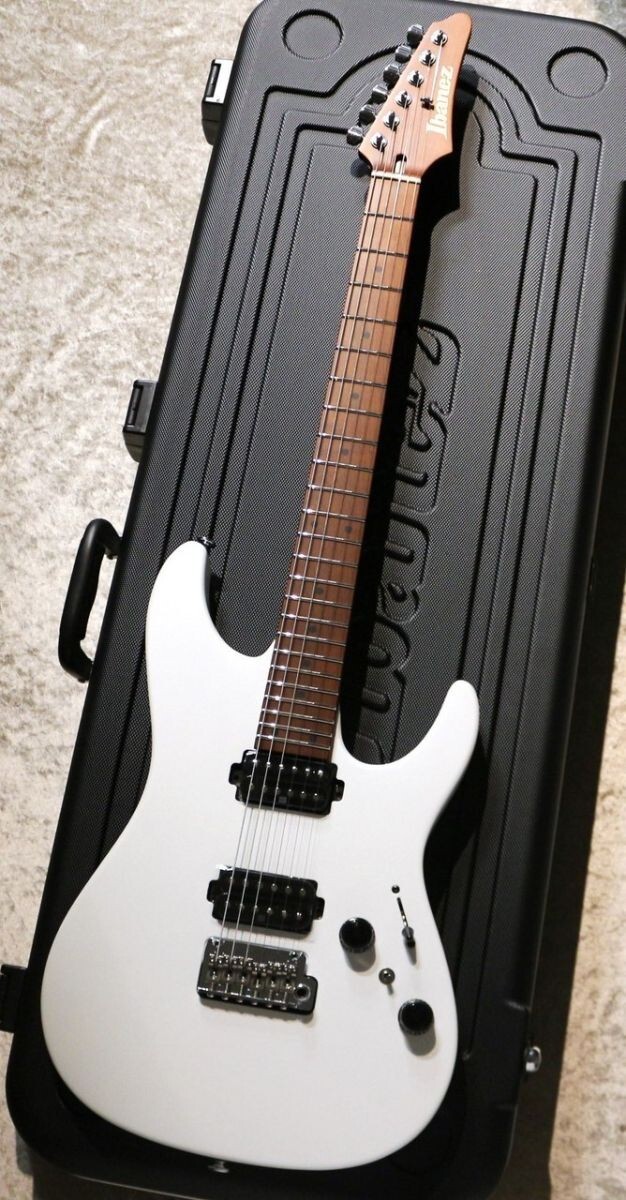 Ibanez Made in JAPAN AZ2402-PWF Electric Guitar Pearl White Flat with Hard Case