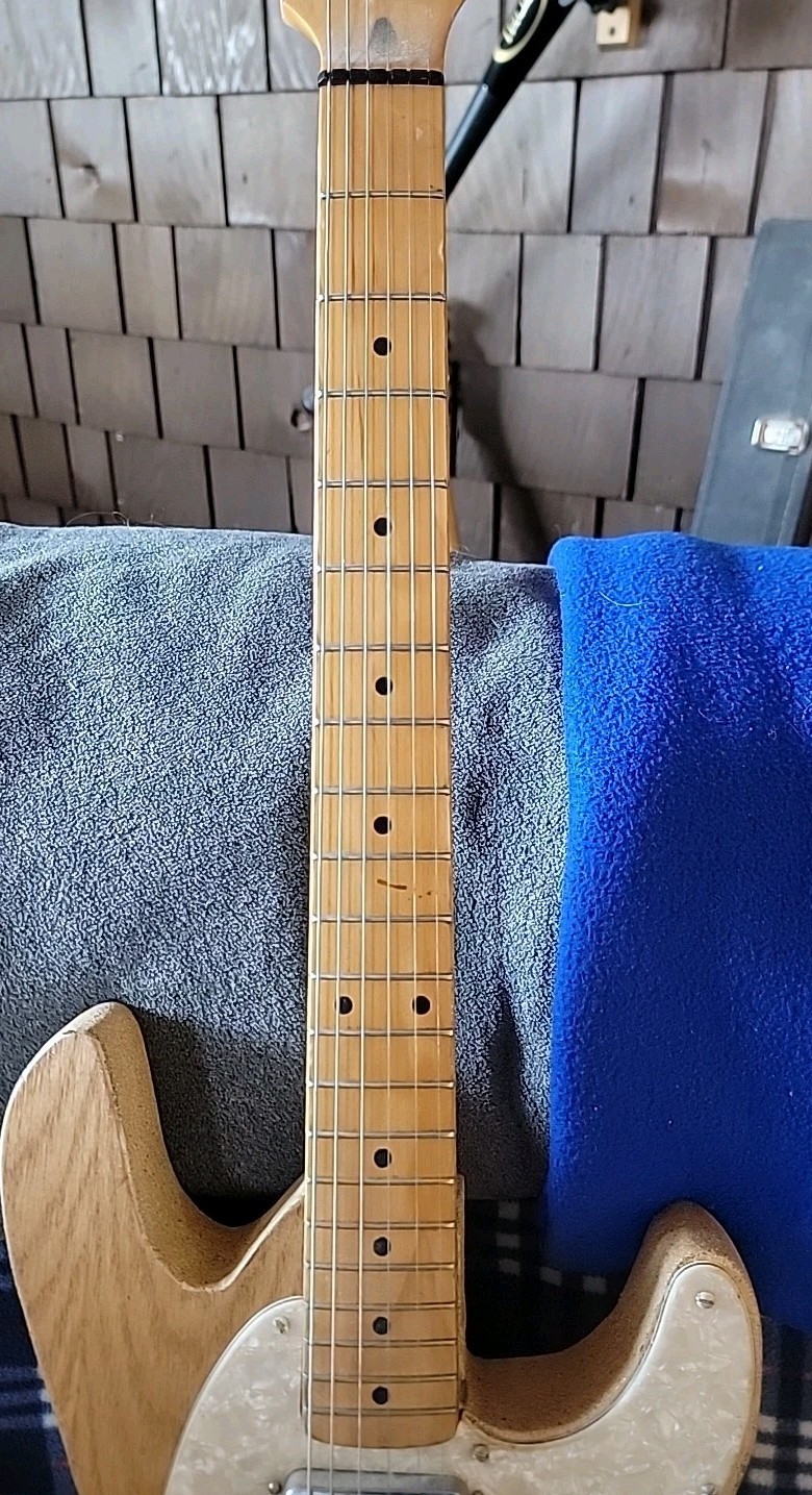 Vintage Harmony Neck Telecaster Style Guitar Custom Oak Body
