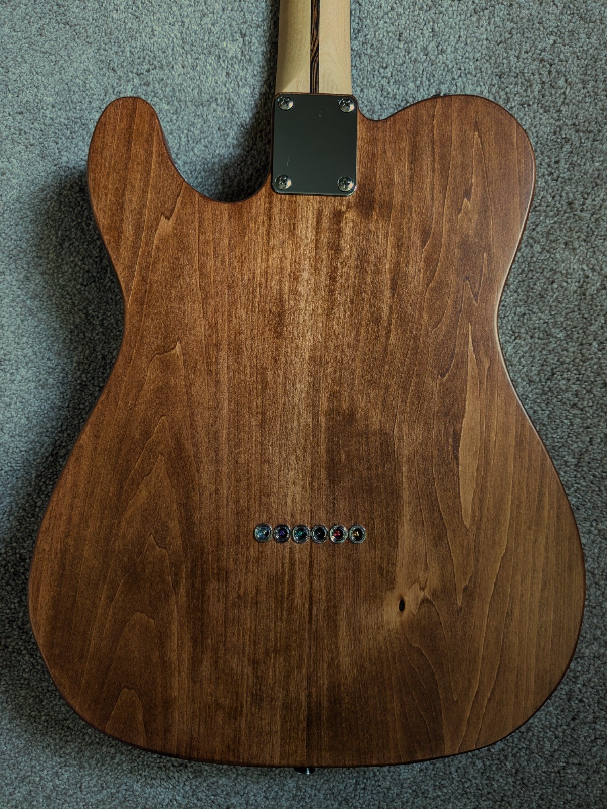 Handmade RD Custom Telecaster 1/4″ Flame Maple Top, Basswood body, made in USA